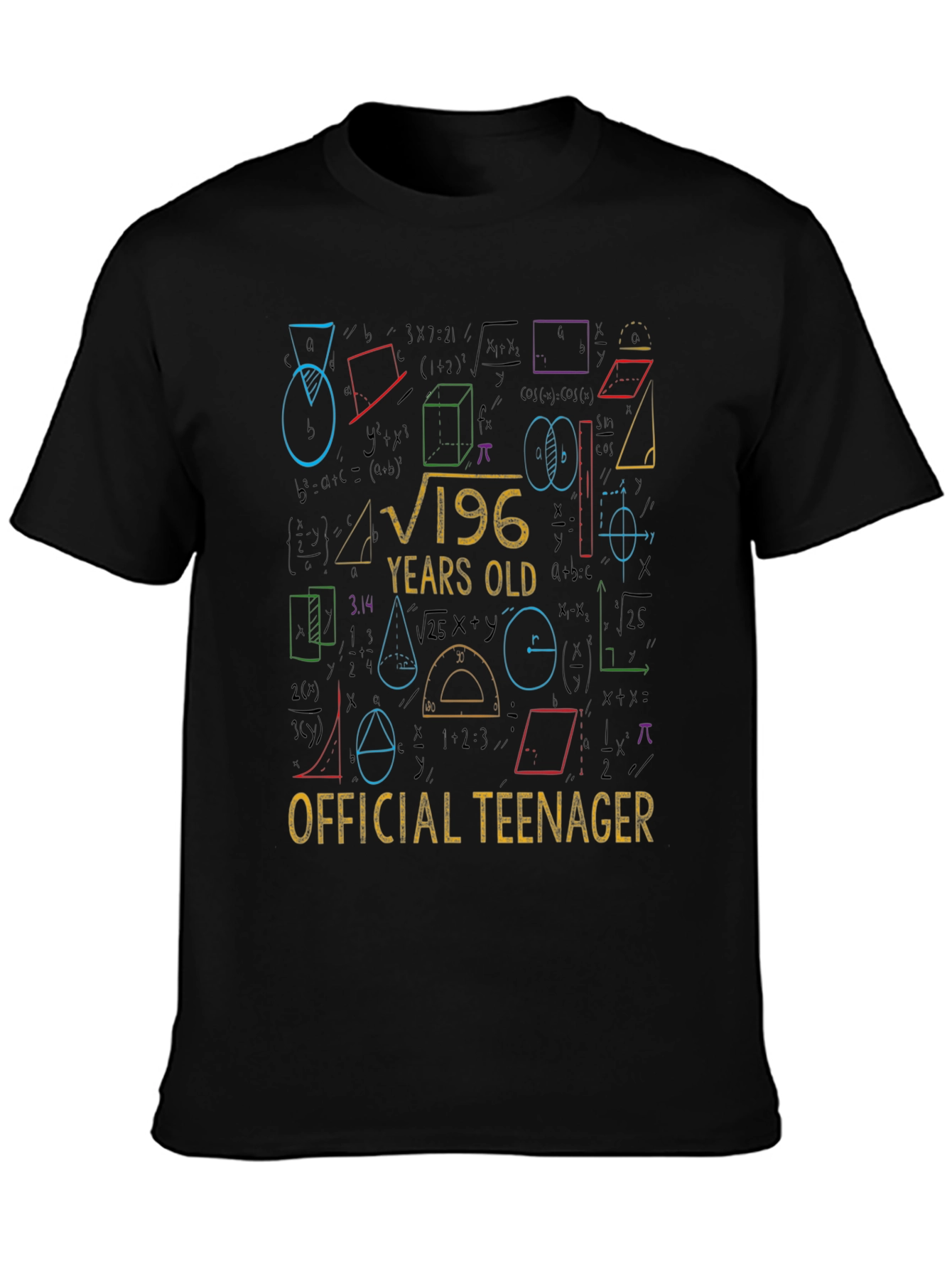 Funny 14th Birthday Math Equation Teenager T-Shirt