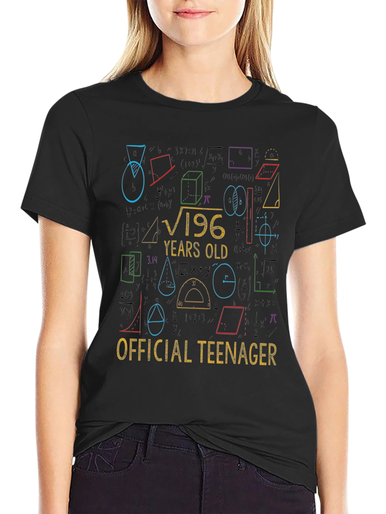 Funny 14th Birthday Math Equation Teenager T-Shirt