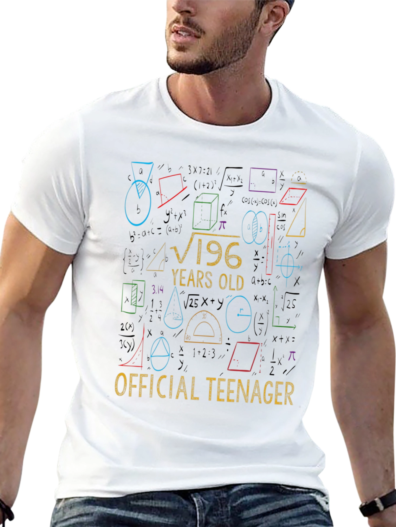 Funny 14th Birthday Math Equation Teenager T-Shirt