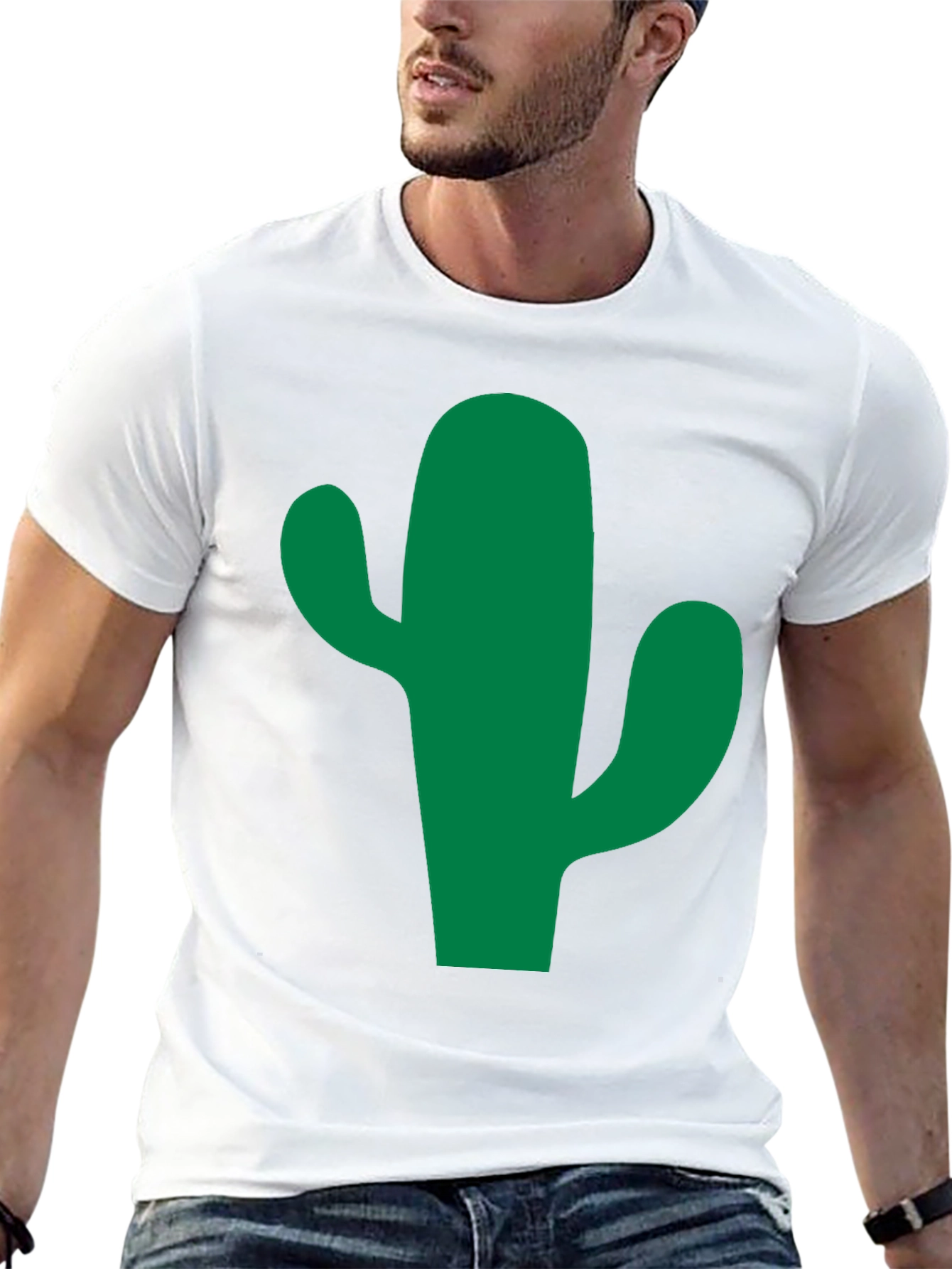 Cactus Graphic Tee - Black Cotton Blend
