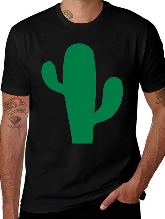 Cactus Graphic Tee - Black Cotton Blend