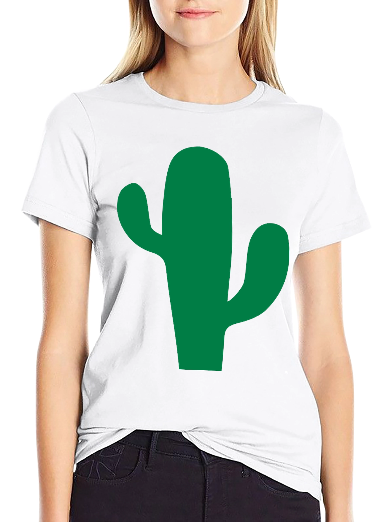 Cactus Graphic Tee - Black Cotton Blend