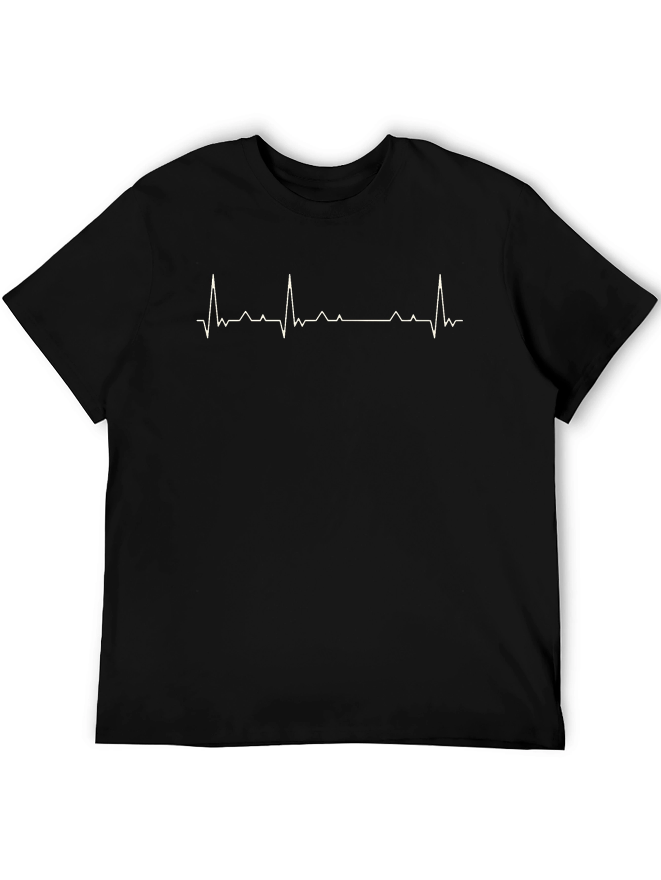 Heartbeat Graphic Tee - Black Unisex T-Shirt