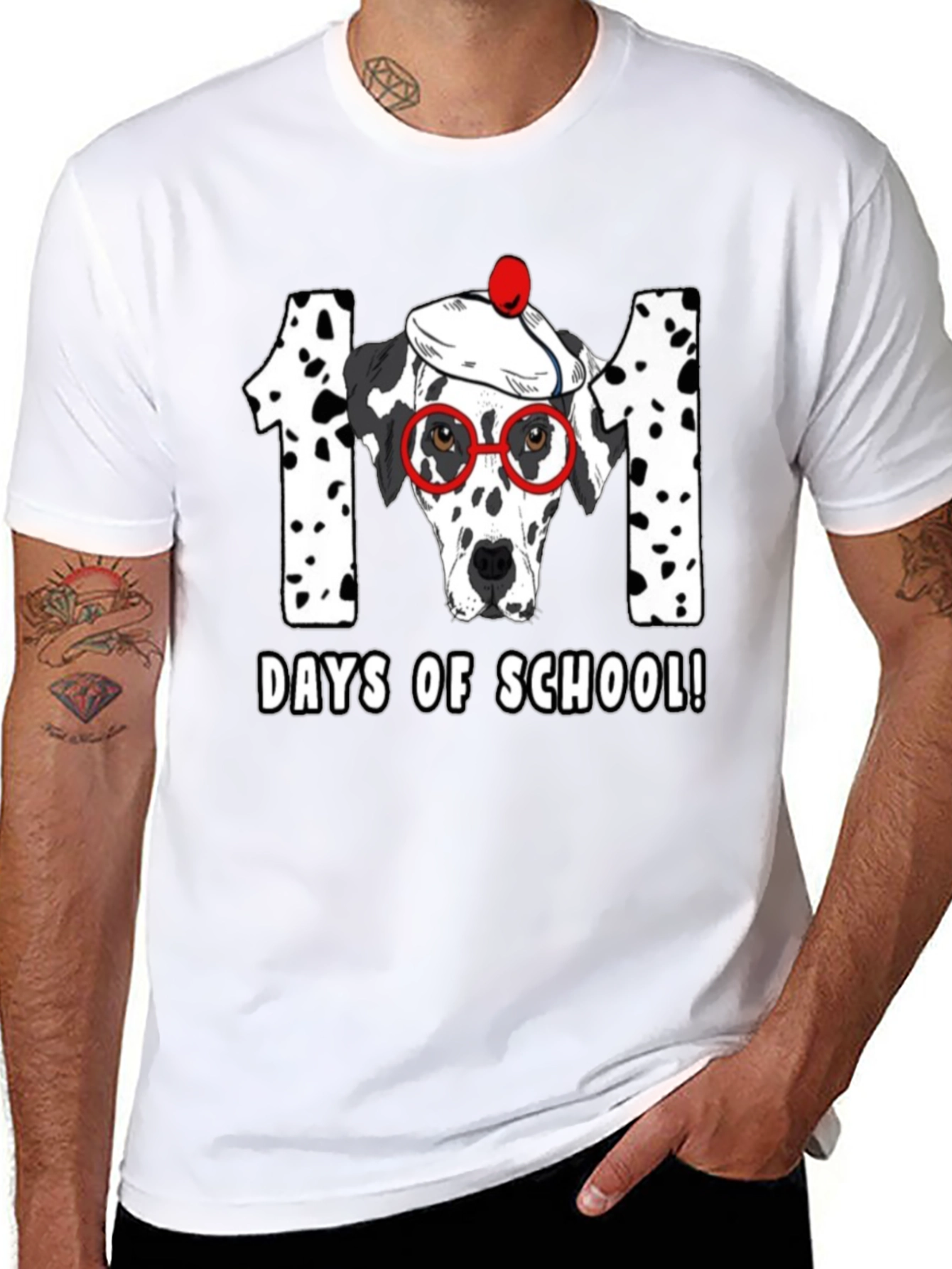 101 Days of School Dalmatian T-Shirt