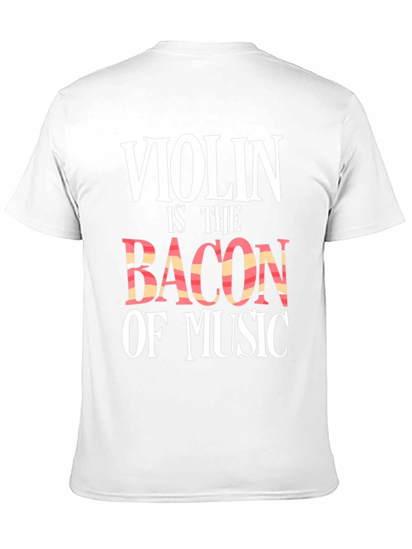 Violin is The Bacon of Music Black Graphic Tee