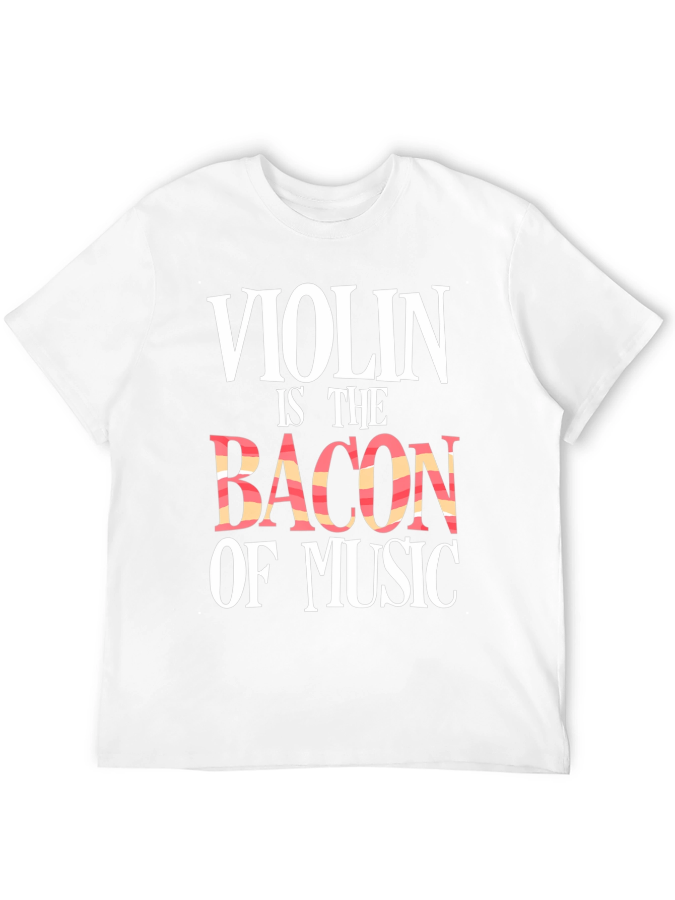 Violin is The Bacon of Music Black Graphic Tee