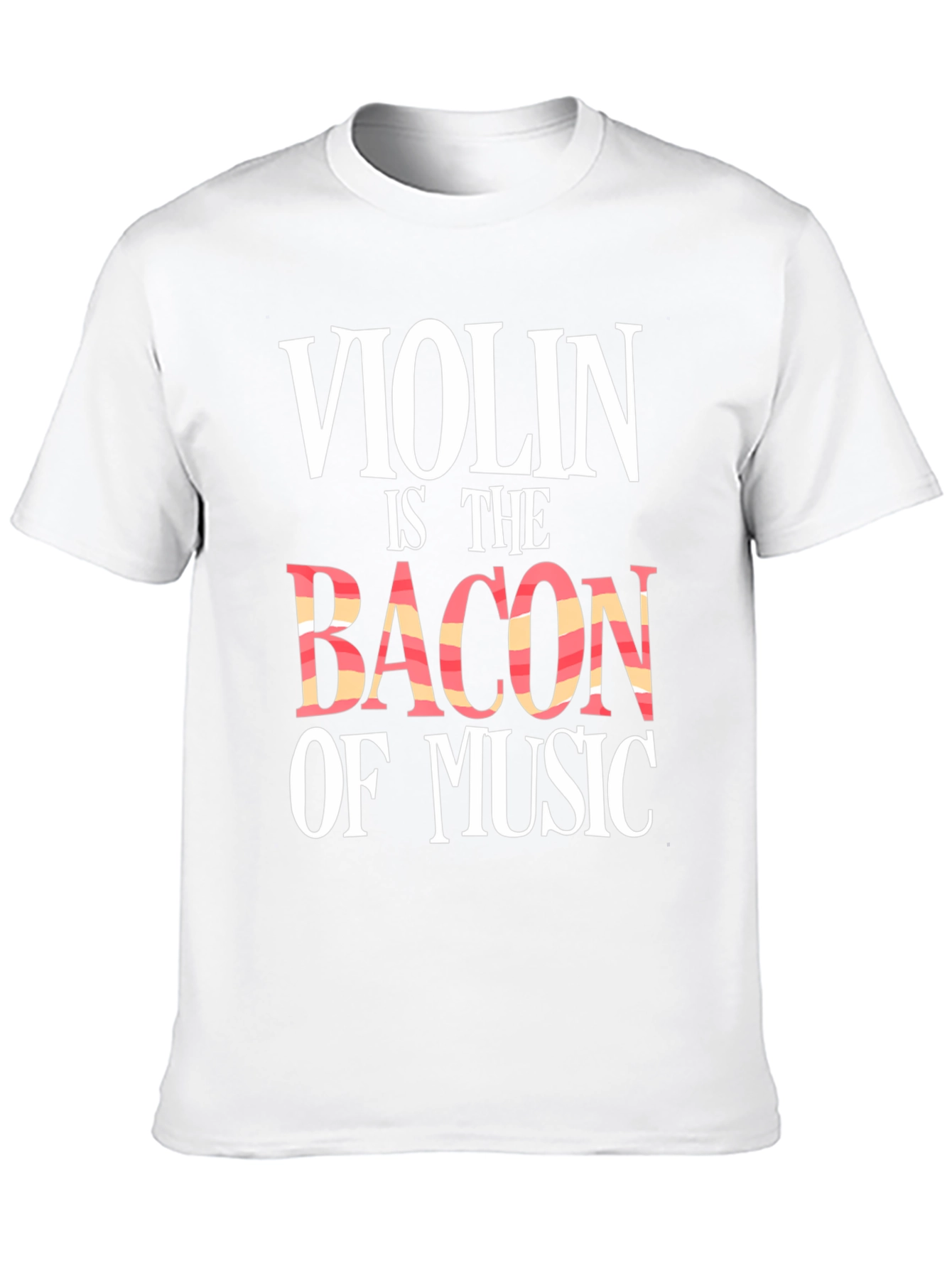 Violin is The Bacon of Music Black Graphic Tee