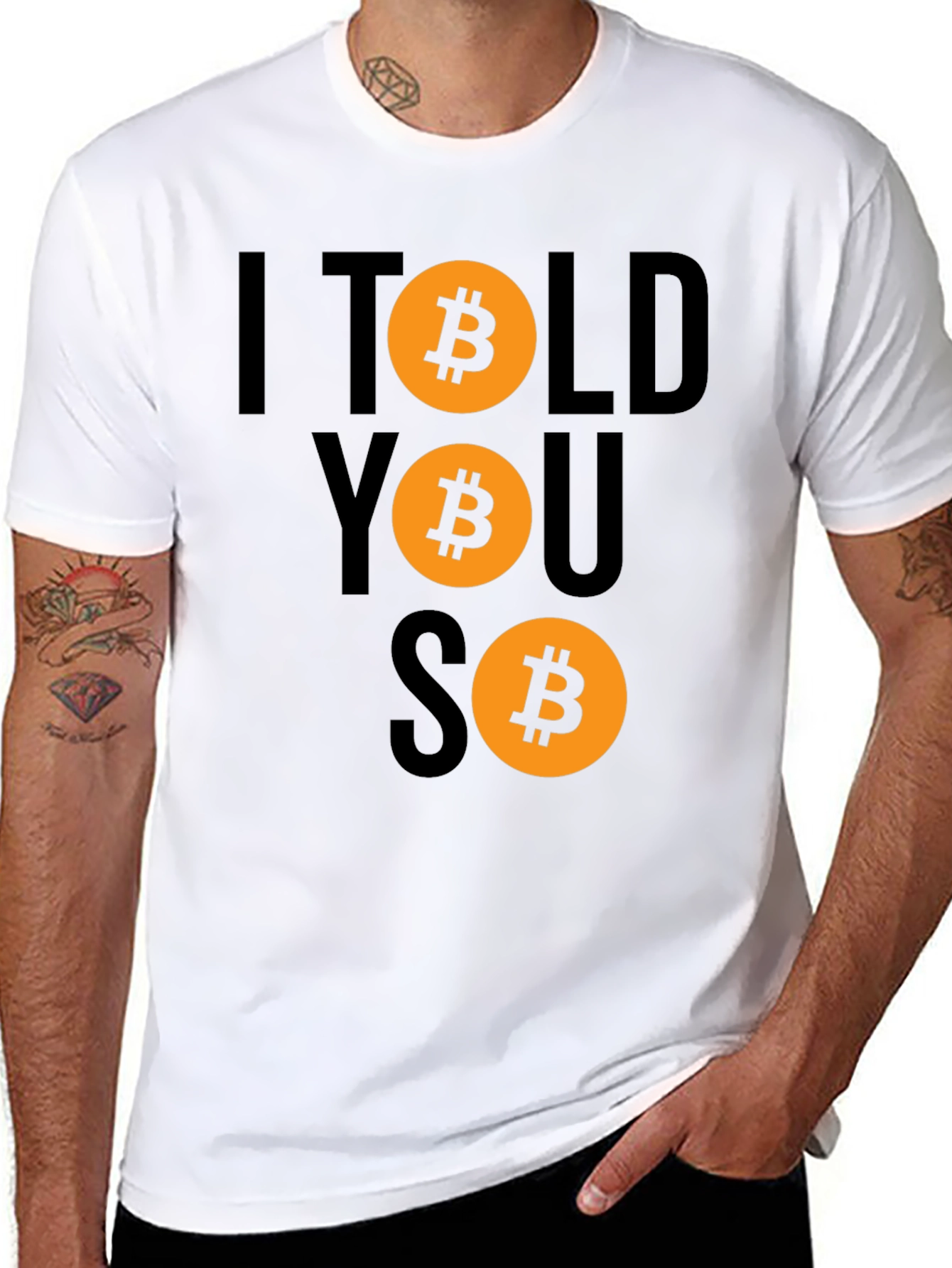 Bitcoin Cryptocurrency T-Shirt - I Told You So Design