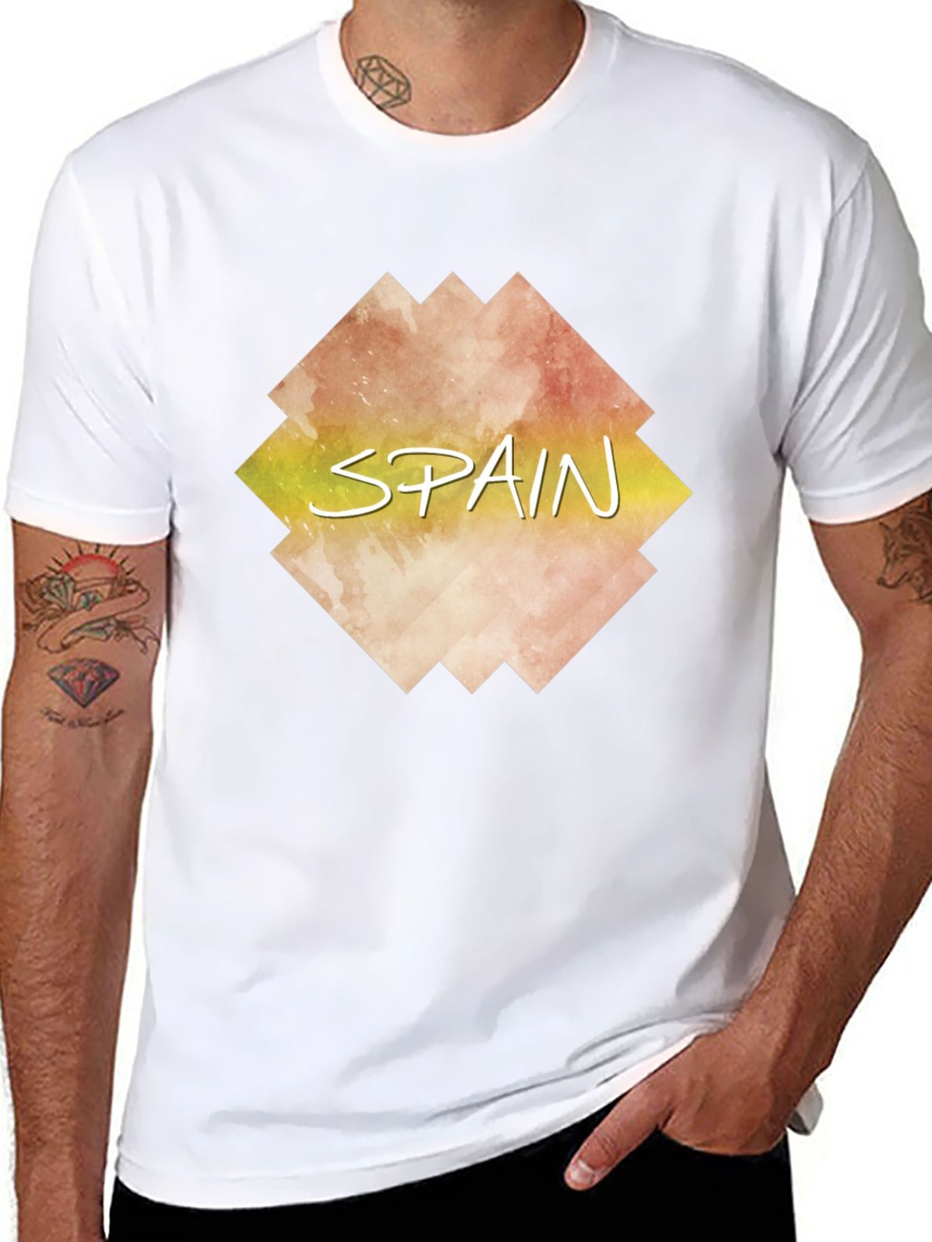 Spain Graphic Tee - Modern Tourist Souvenir Shirt