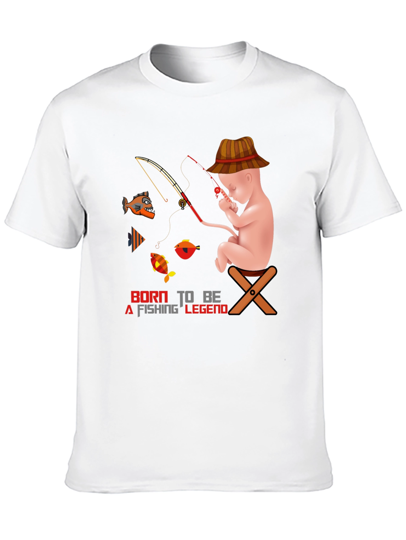 Born to Fish T-Shirt: Fishing Legend