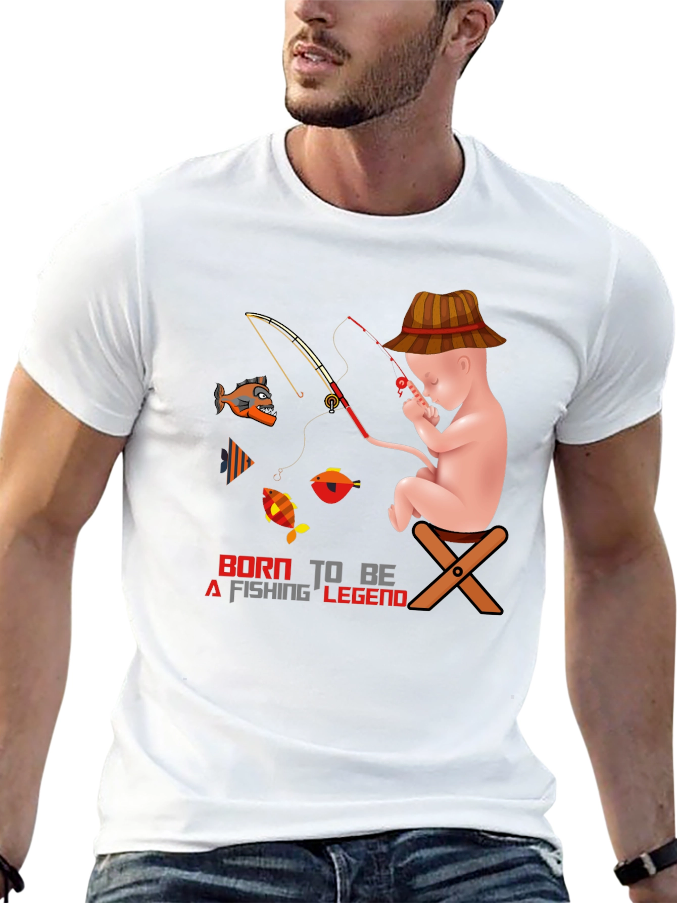 Born to Fish T-Shirt: Fishing Legend