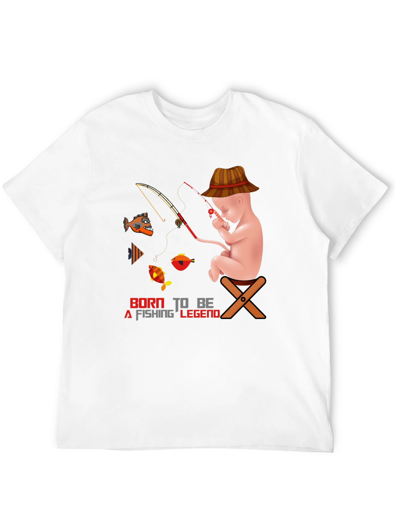 Born to Fish T-Shirt: Fishing Legend