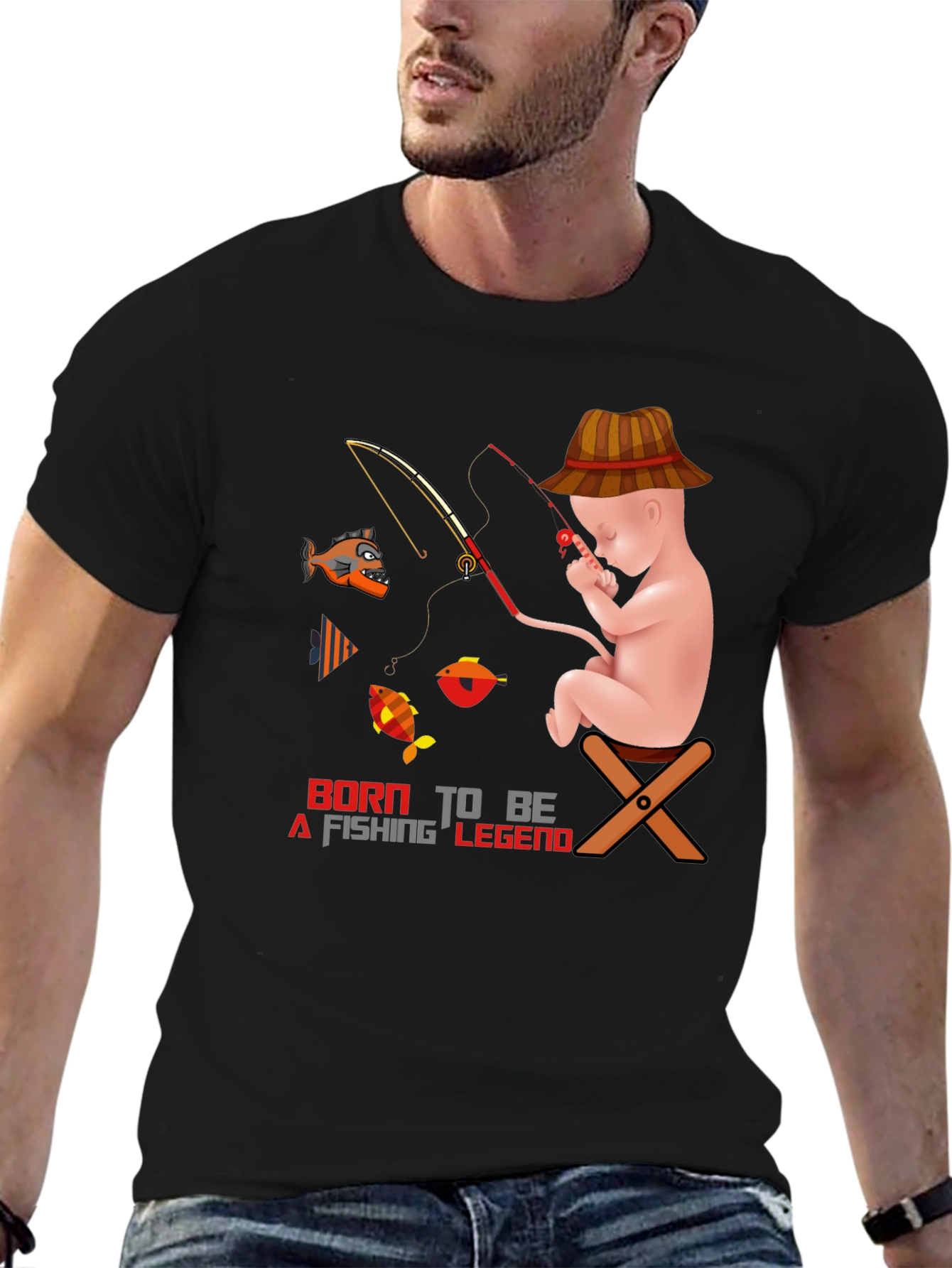 Born to Fish T-Shirt: Fishing Legend