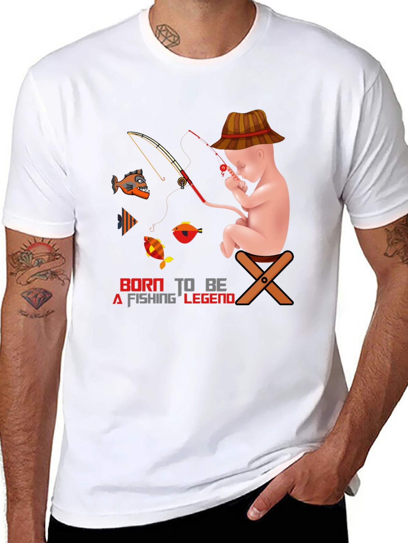 Born to Fish T-Shirt: Fishing Legend