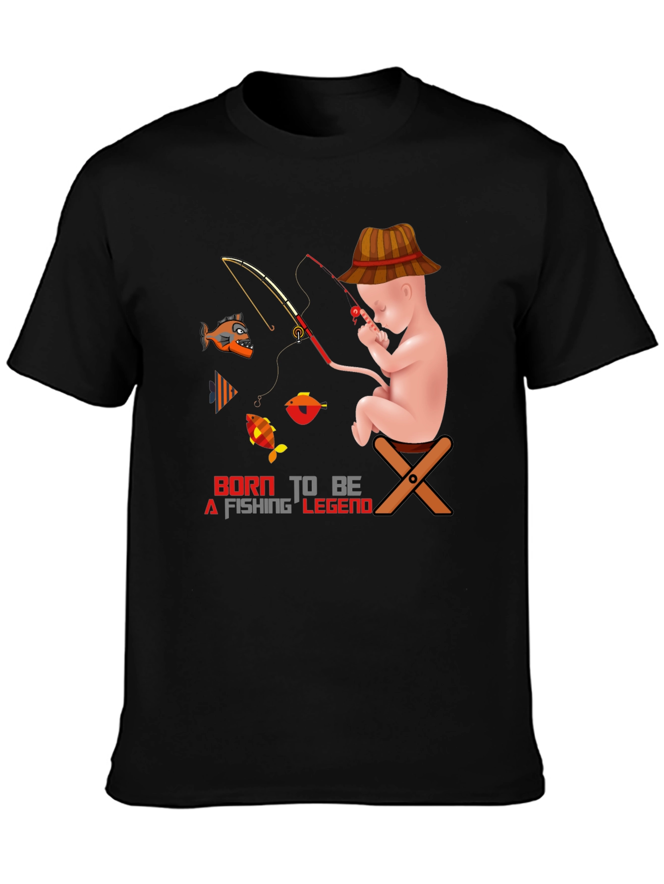 Born to Fish T-Shirt: Fishing Legend