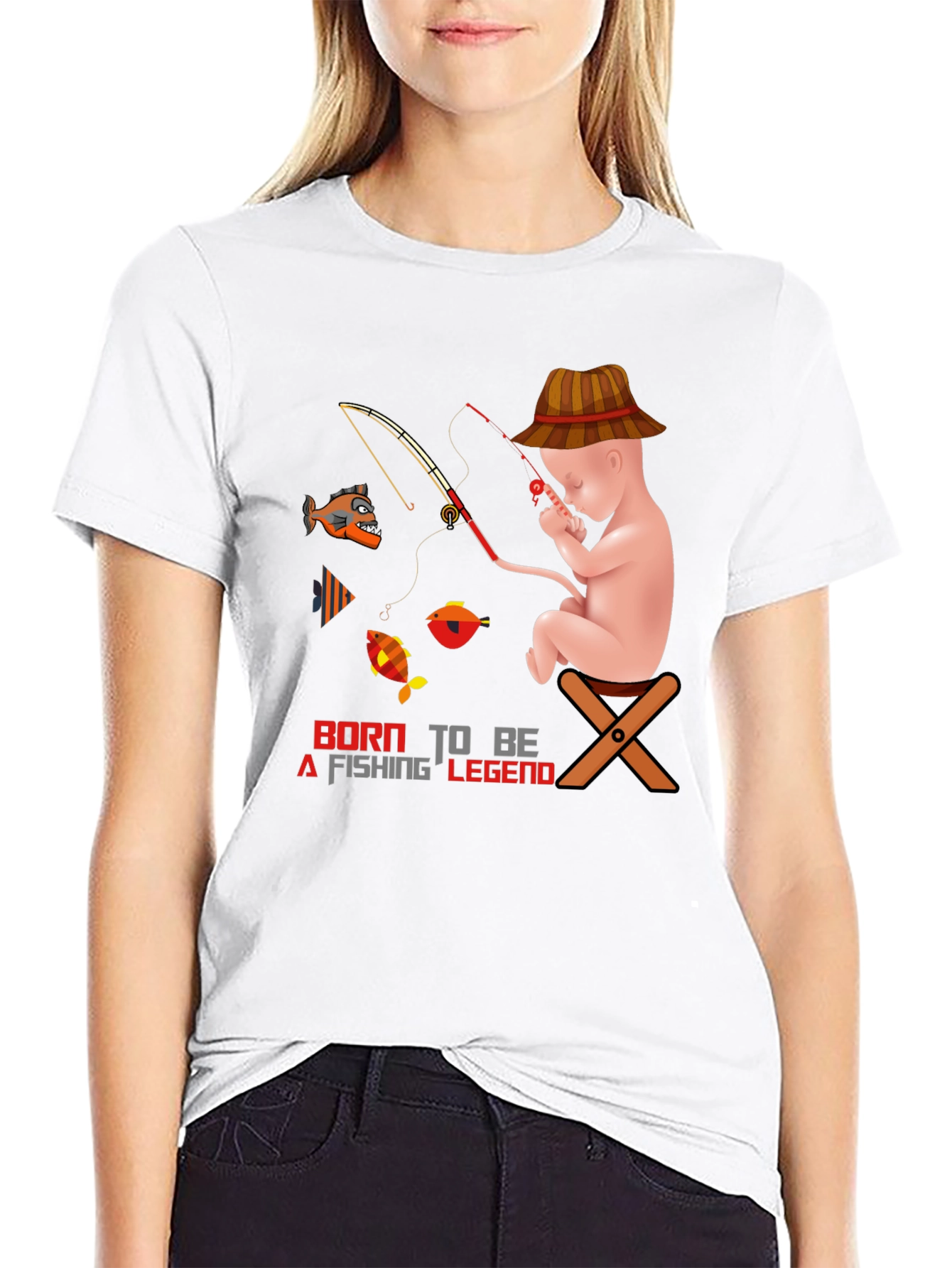 Born to Fish T-Shirt: Fishing Legend