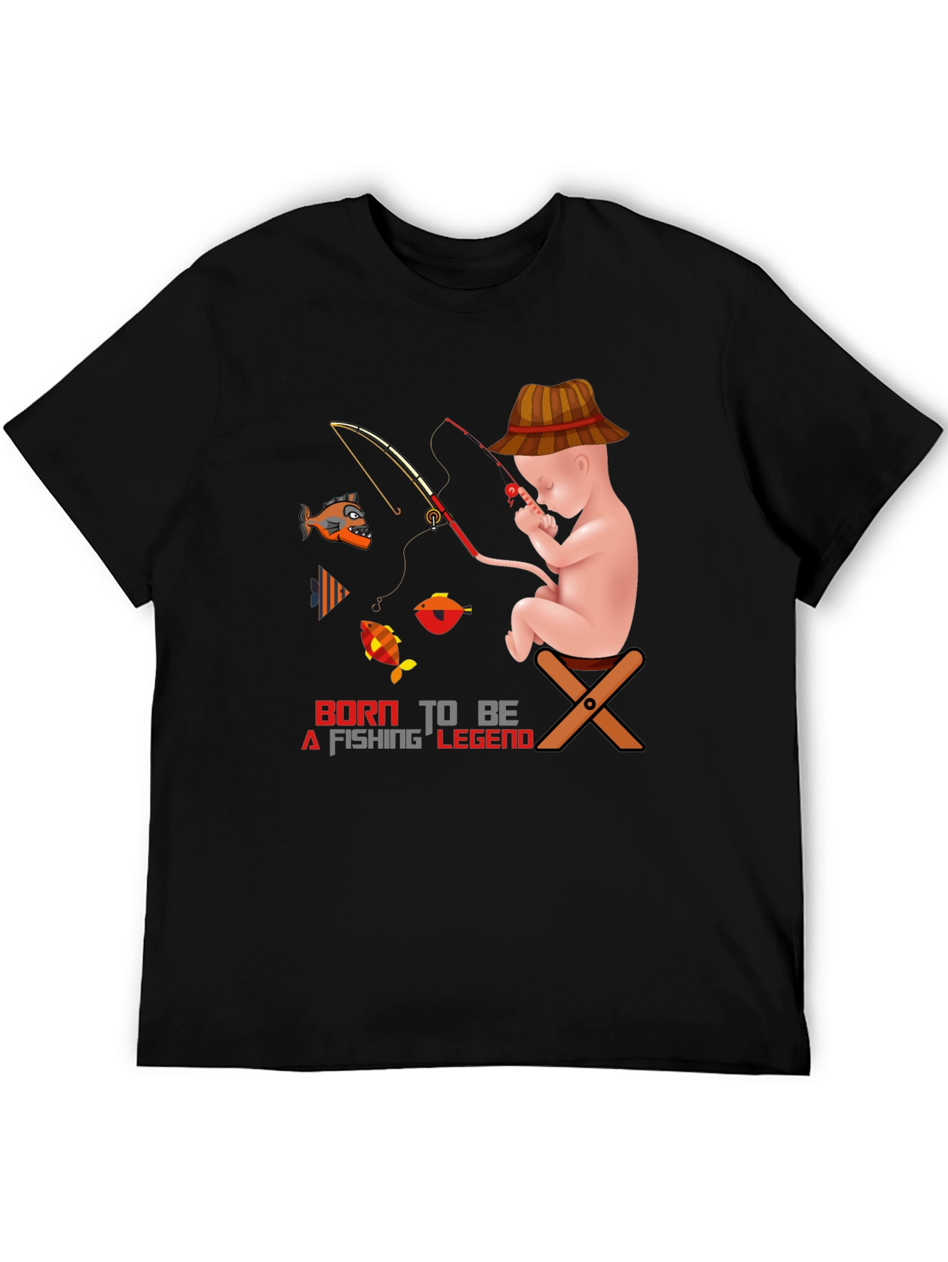 Born to Fish T-Shirt: Fishing Legend