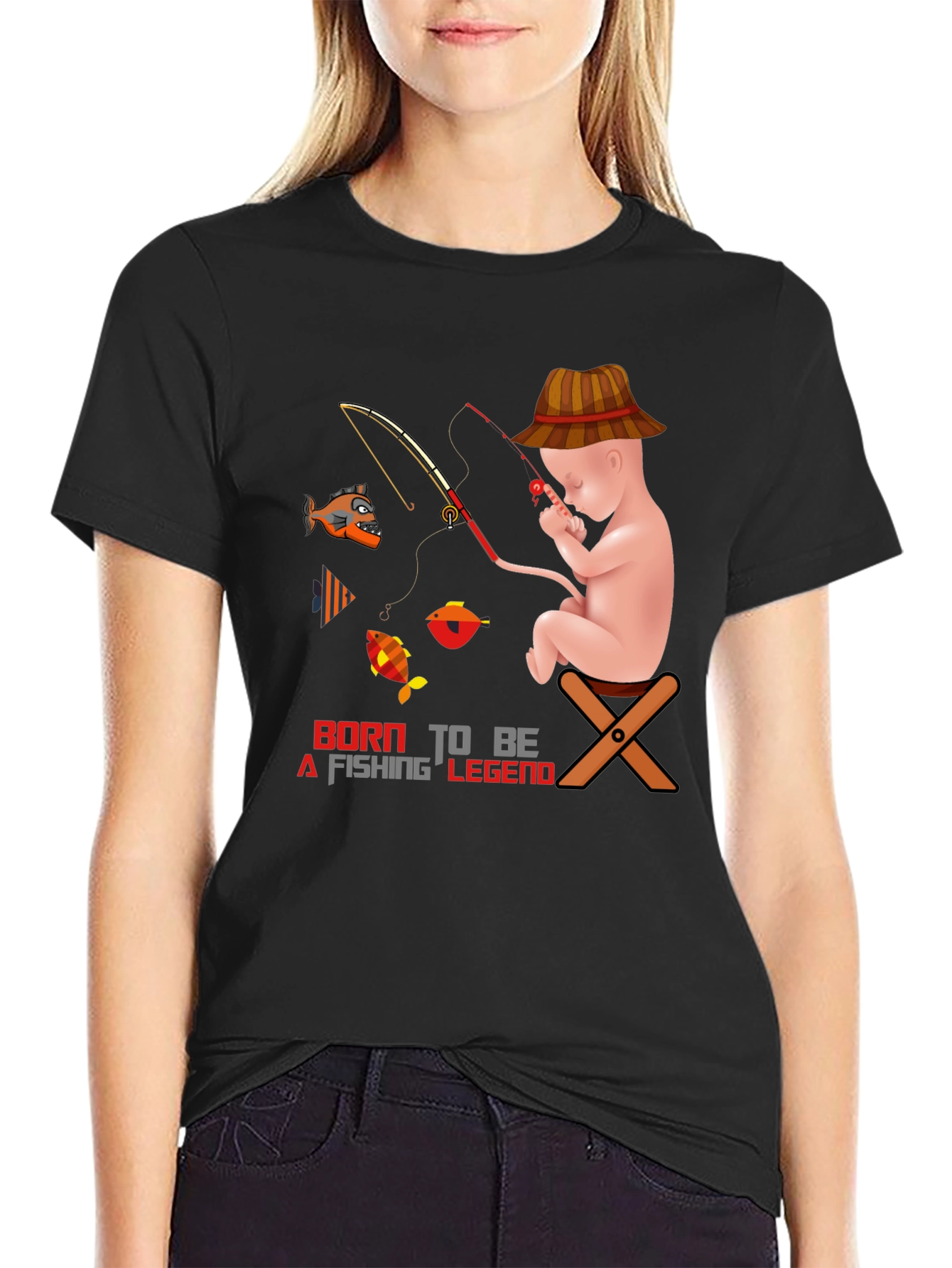 Born to Fish T-Shirt: Fishing Legend