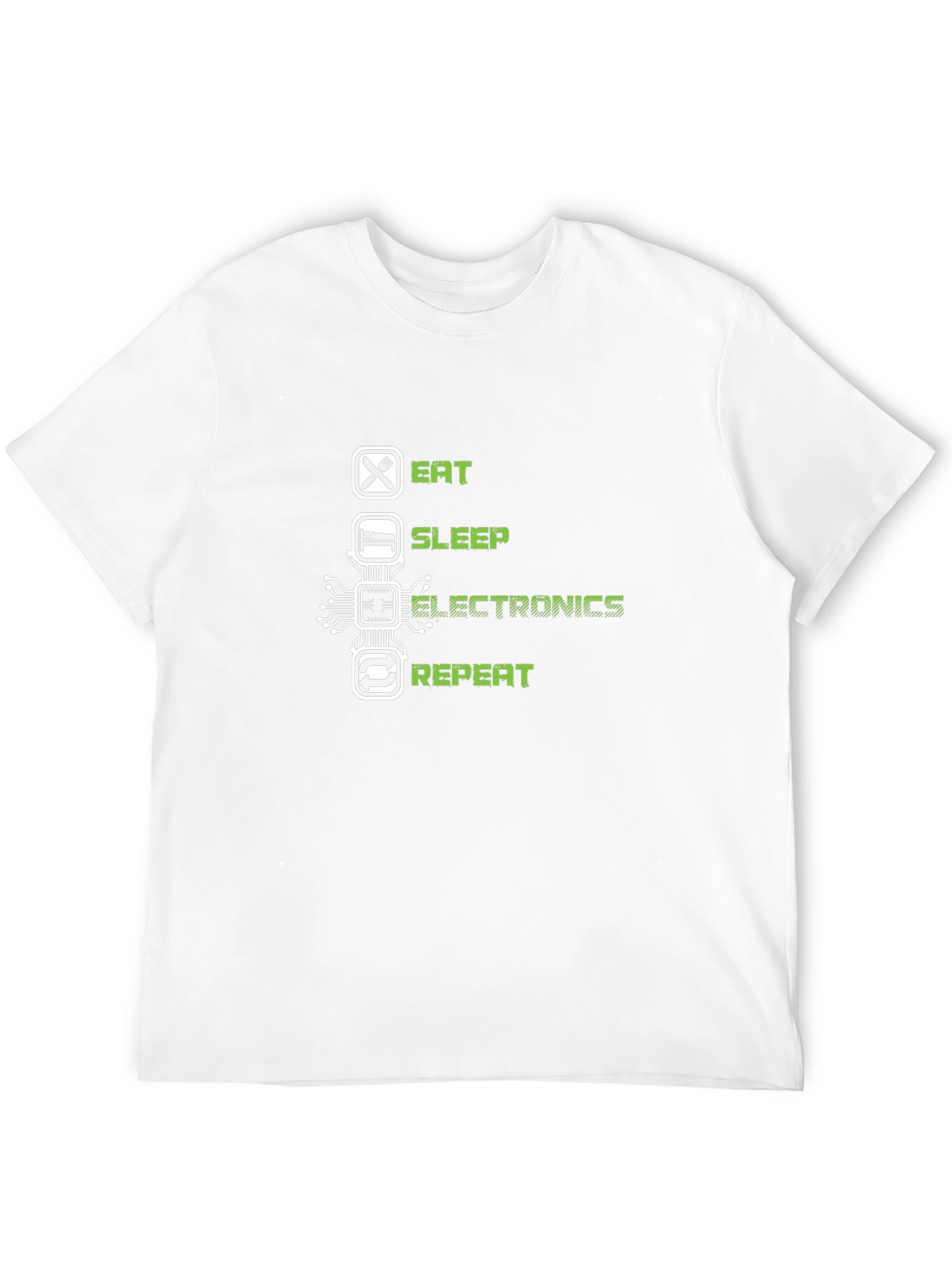 Eat Sleep Electronics Repeat Black T-Shirt