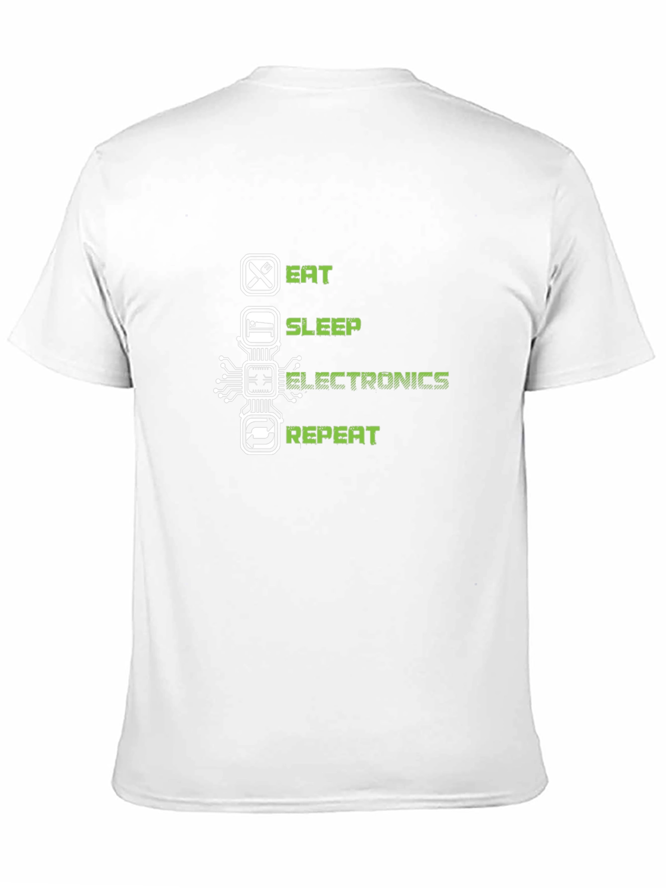 Eat Sleep Electronics Repeat Black T-Shirt