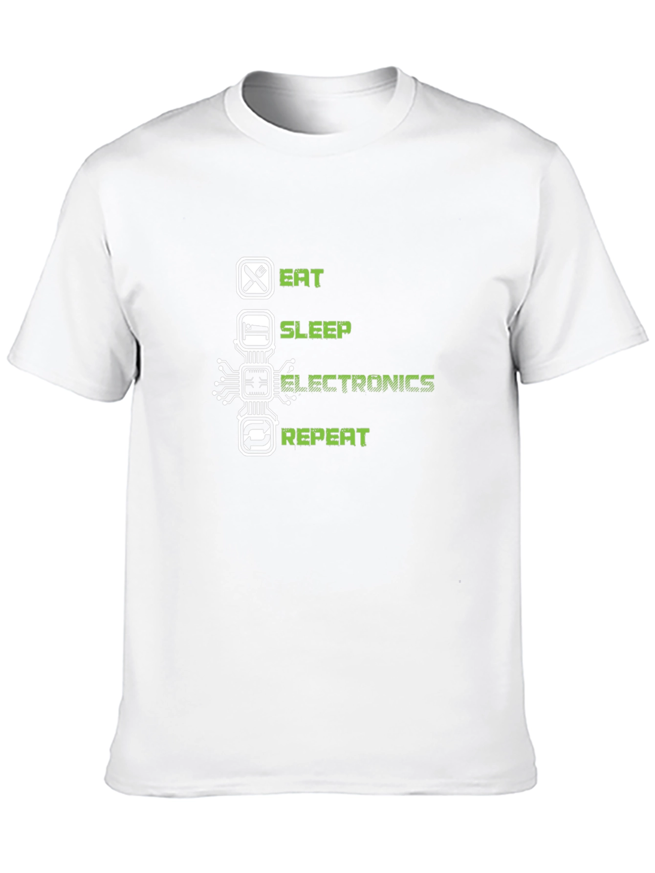 Eat Sleep Electronics Repeat Black T-Shirt