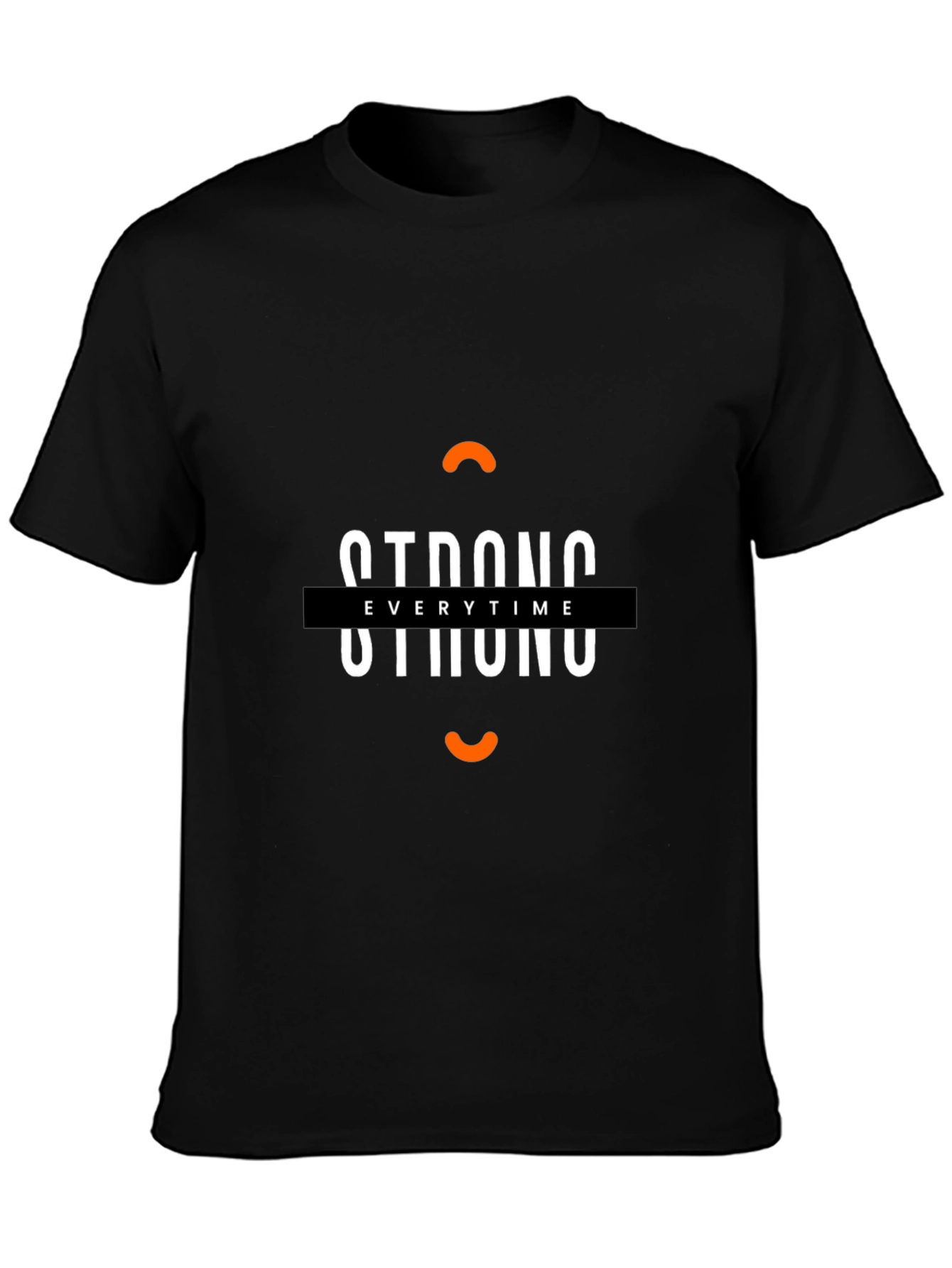 Strong Everytime Black Graphic Tee