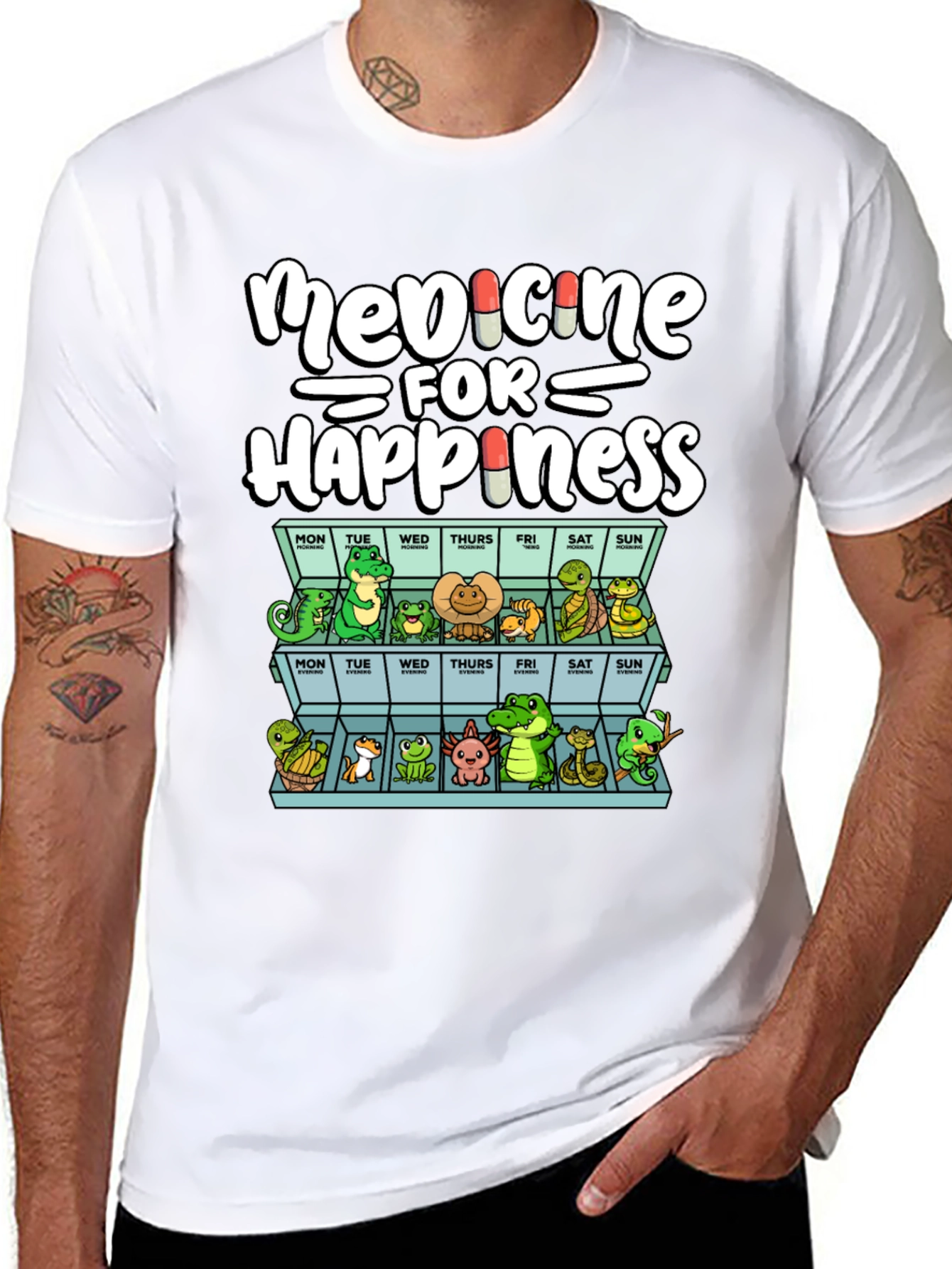 Medicine for Happiness Reptile T-Shirt