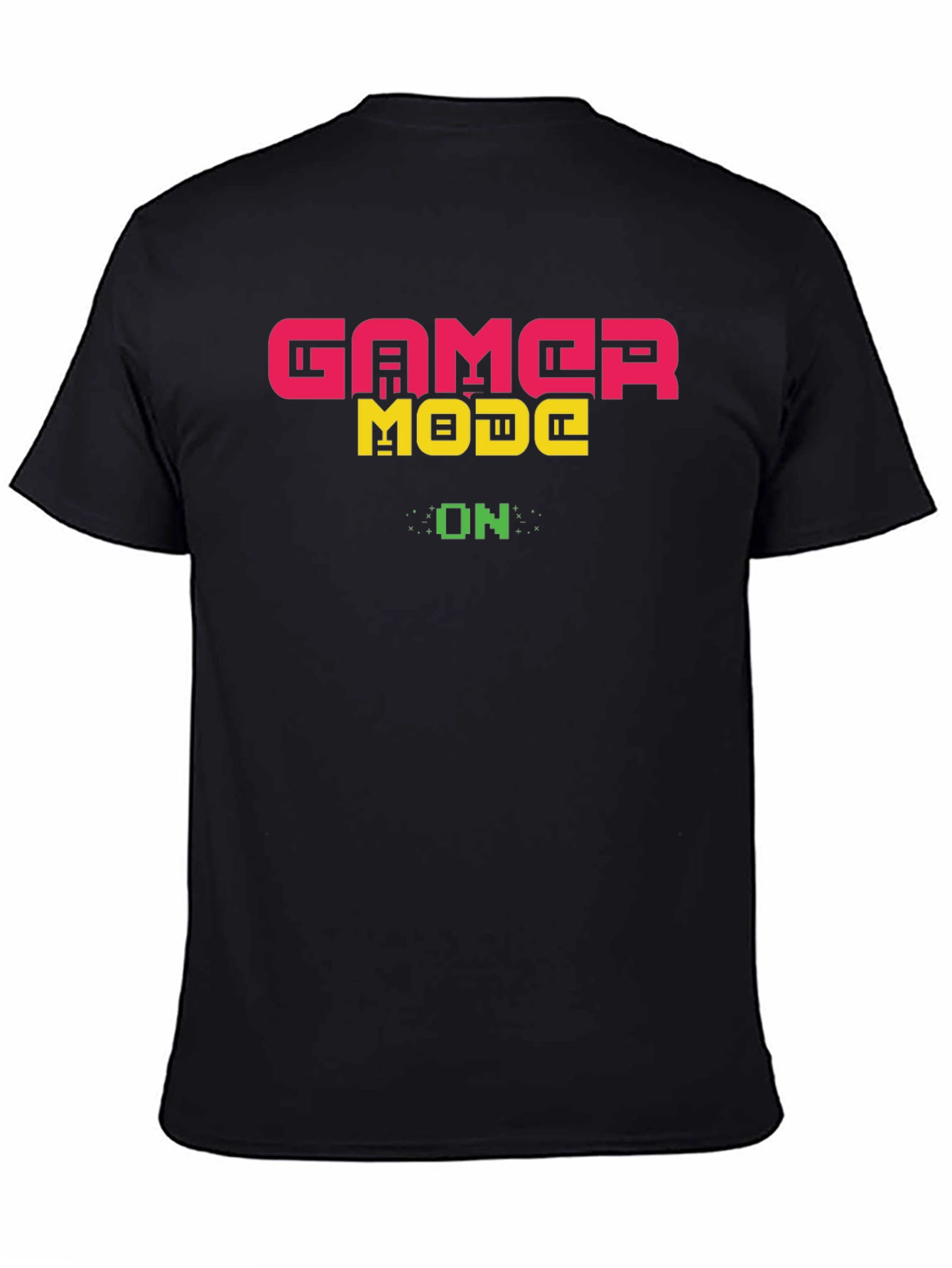 Gamer Mode On T-Shirt - Black Cotton Gaming Tee