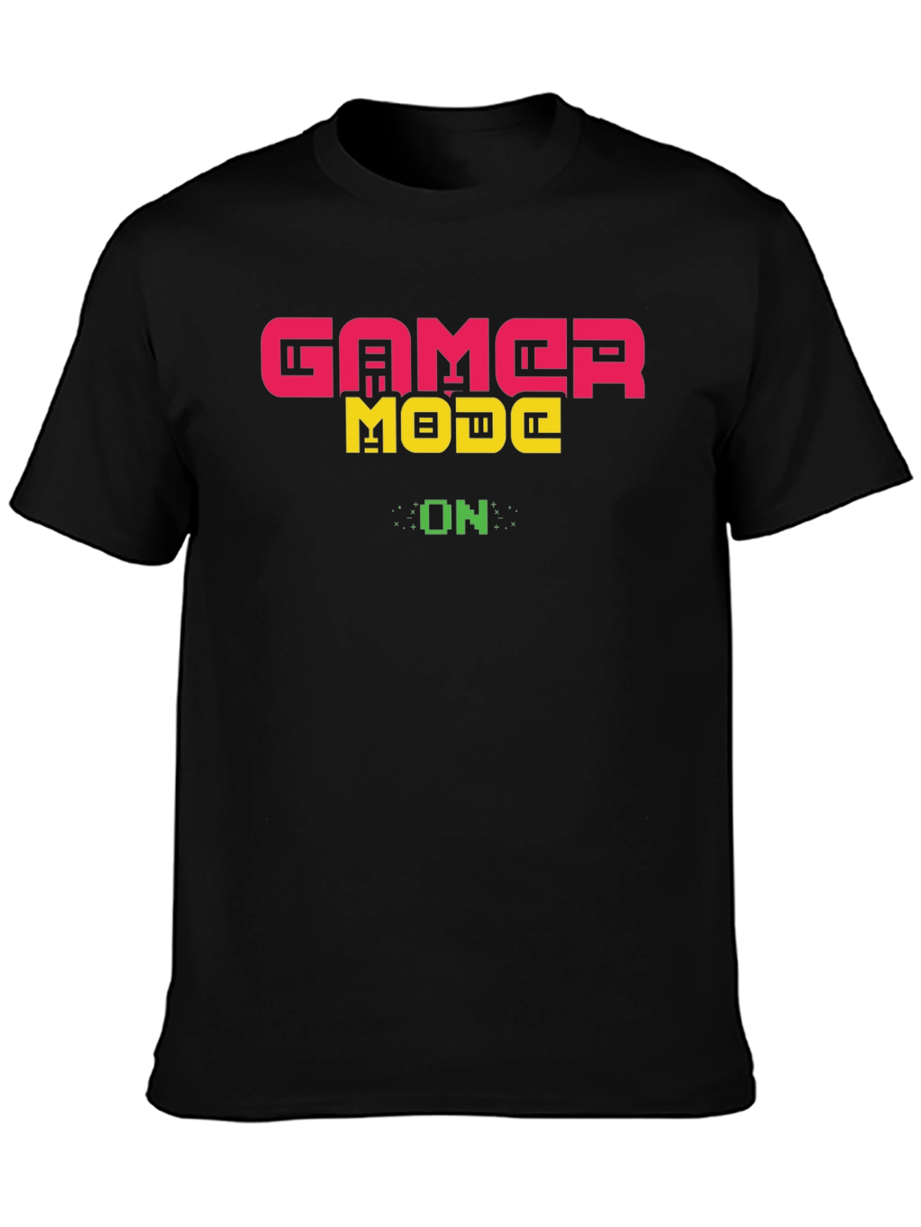 Gamer Mode On T-Shirt - Black Cotton Gaming Tee