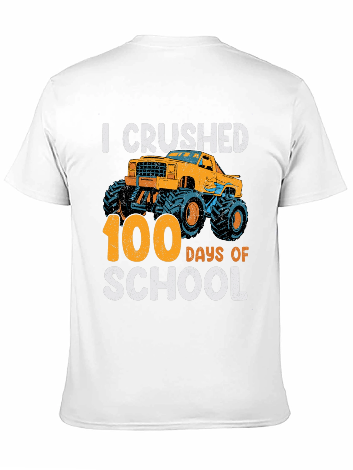 I Crushed 100 Days of School Monster Truck T-Shirt