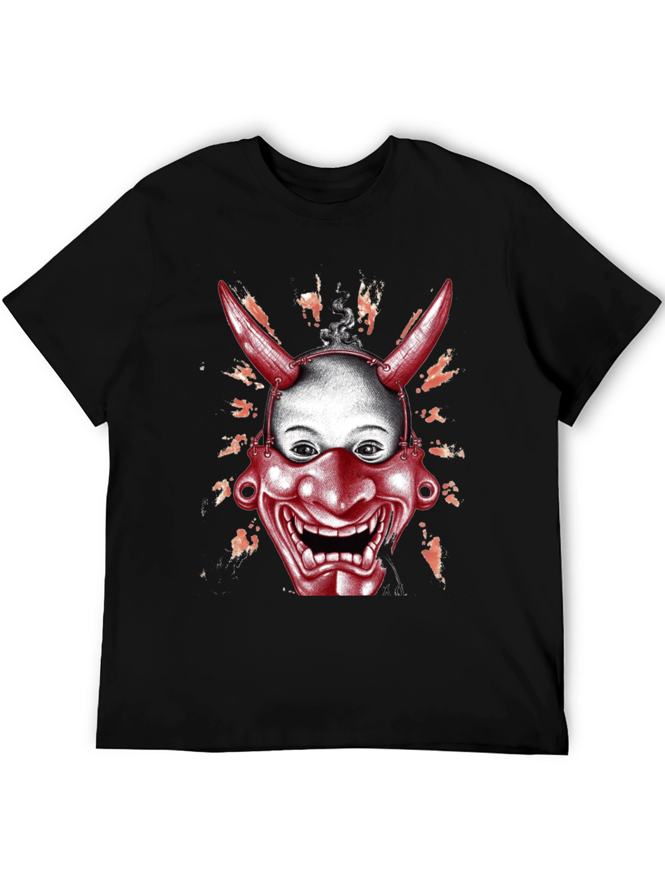 Devil Mask Graphic T-Shirt