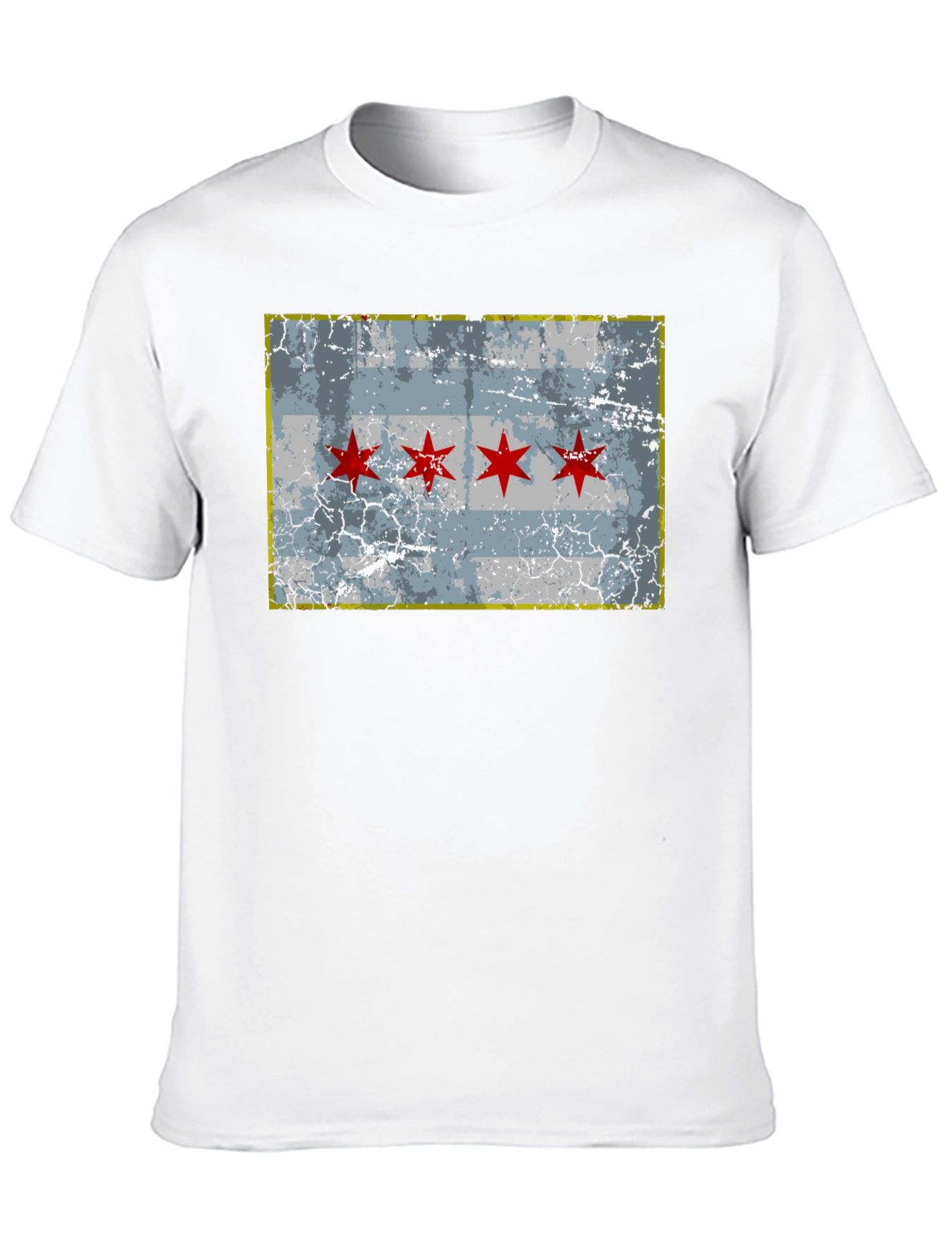 Chicago Flag Distressed T-Shirt