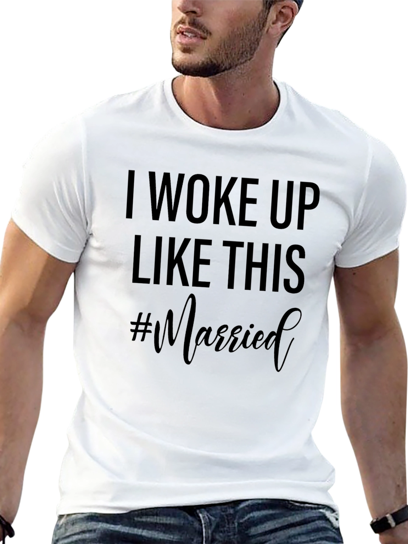 I Woke Up Like This #Married T-Shirt