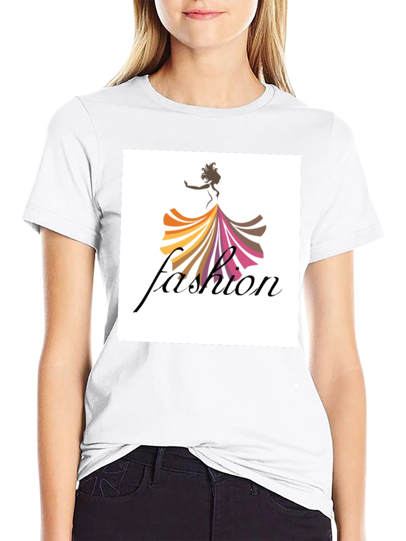 Mens Black Fashion Graphic Tee