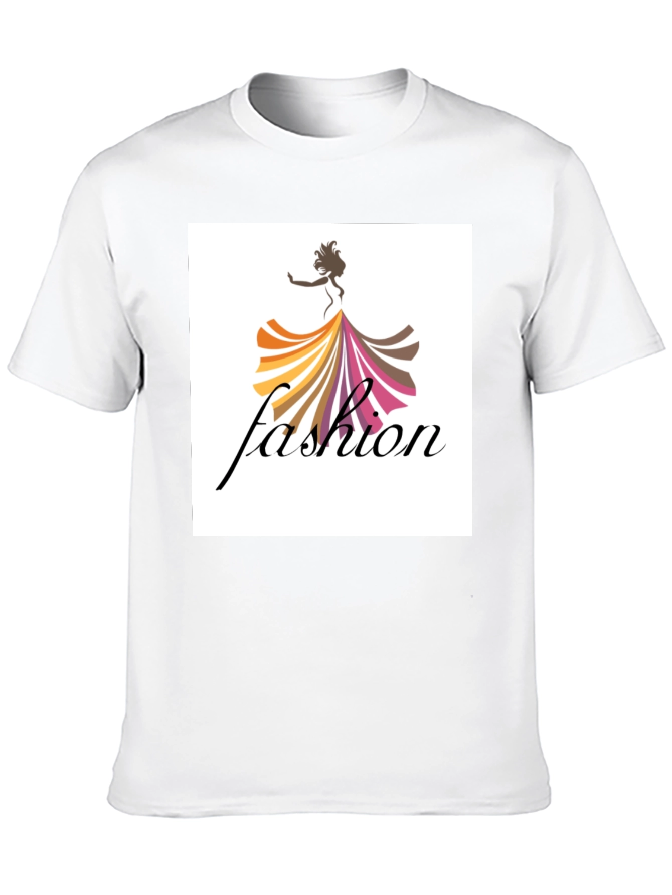Mens Black Fashion Graphic Tee