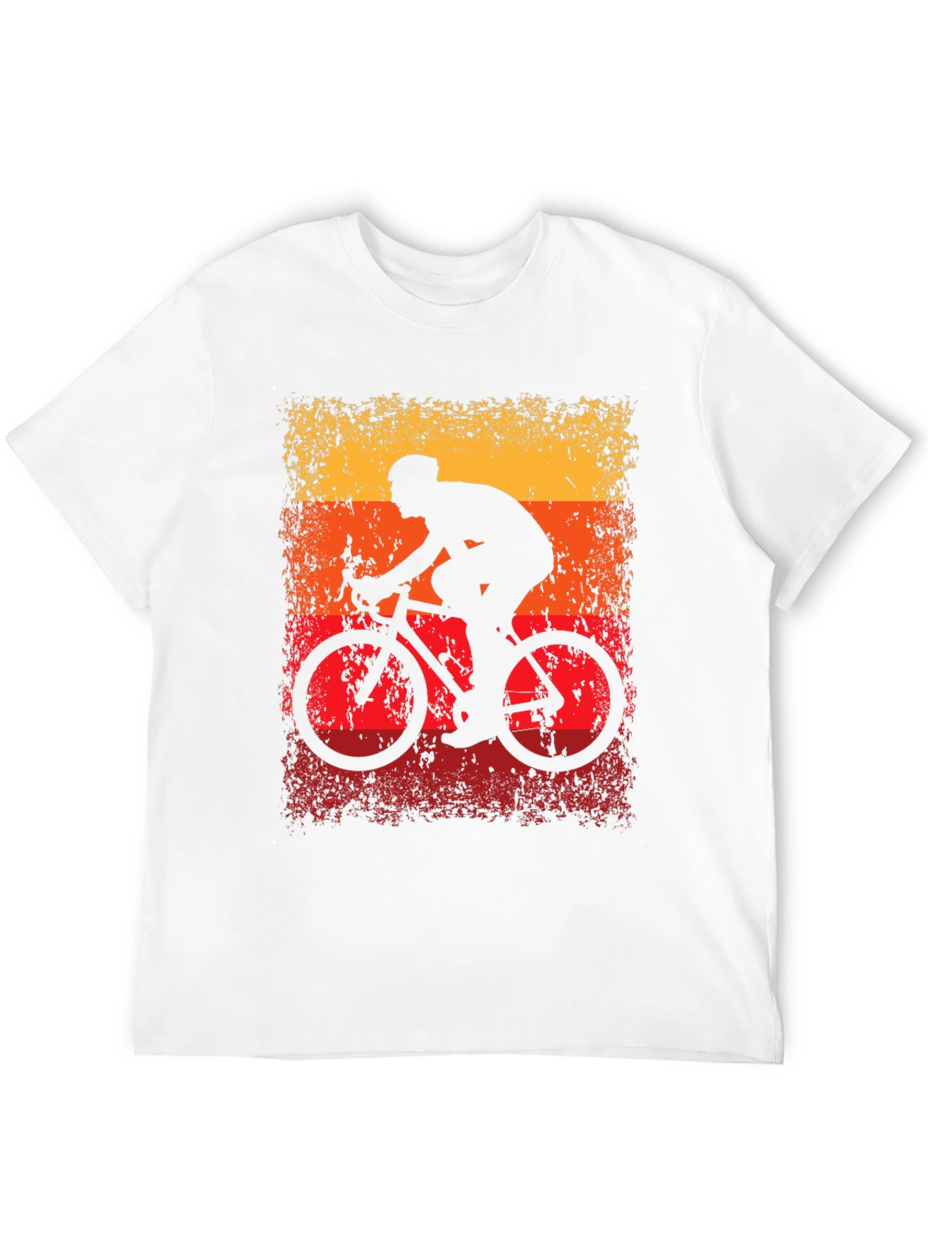 Retro Cycling T-Shirt - Black Cotton Blend