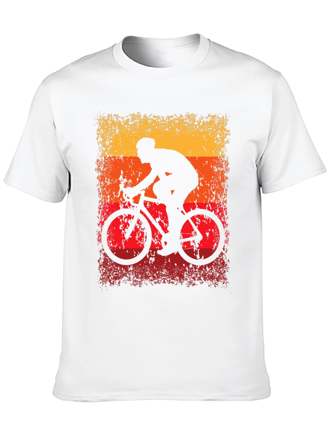 Retro Cycling T-Shirt - Black Cotton Blend
