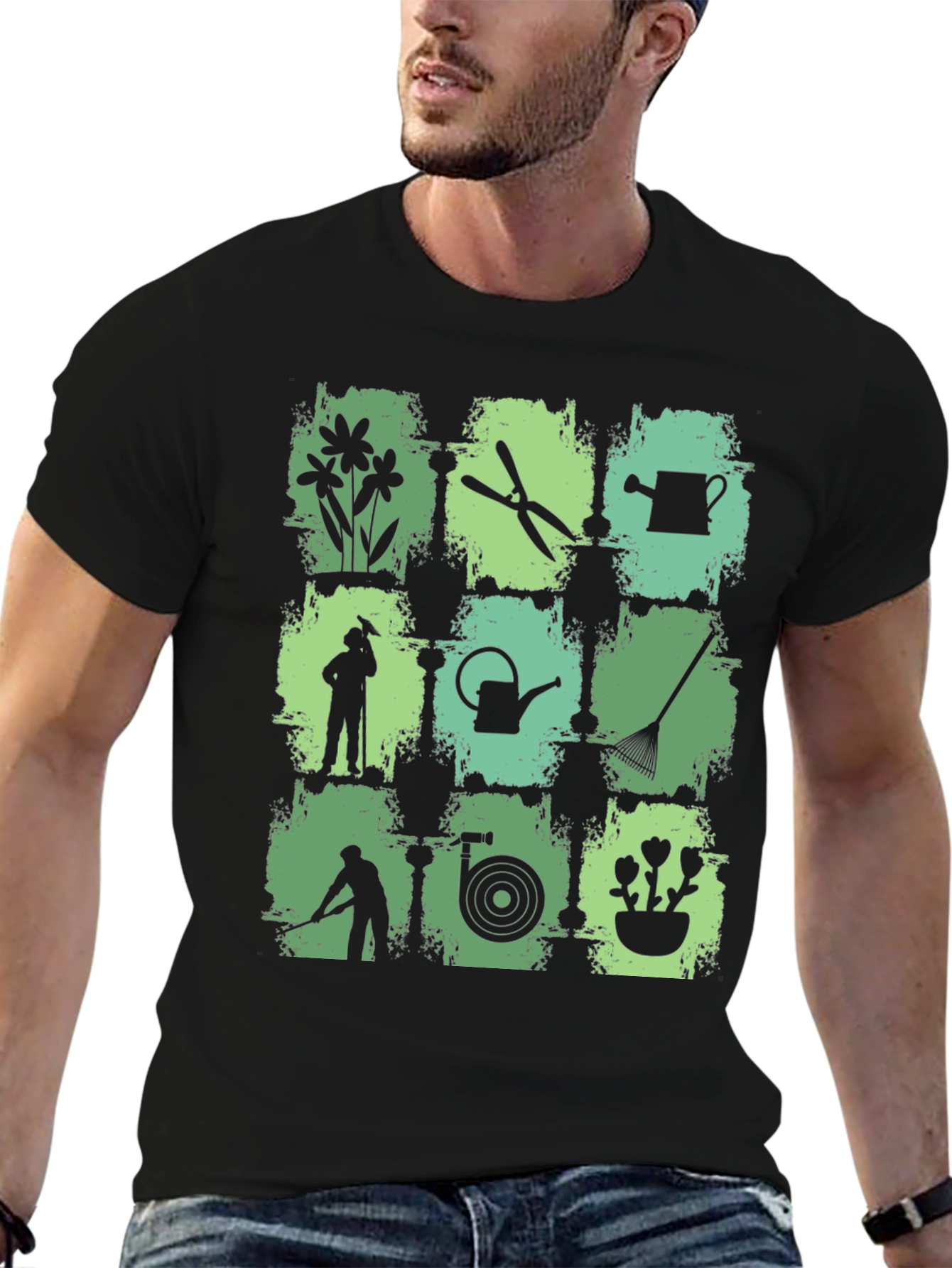 Gardening Tools & Plants Graphic Tee