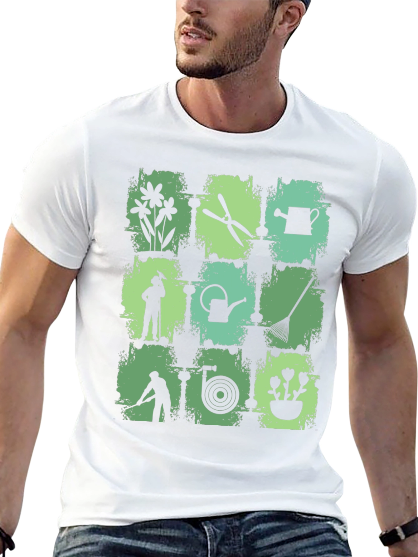 Gardening Tools & Plants Graphic Tee