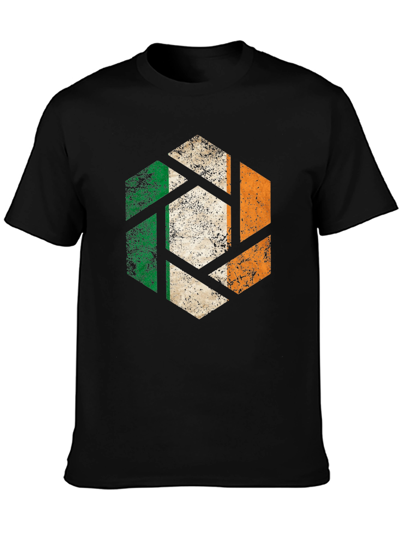 Irish Flag Hexagon Graphic Tee