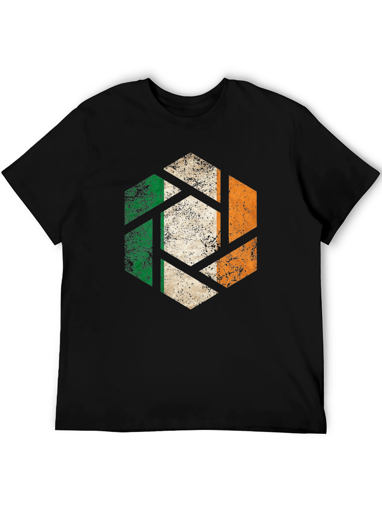 Irish Flag Hexagon Graphic Tee