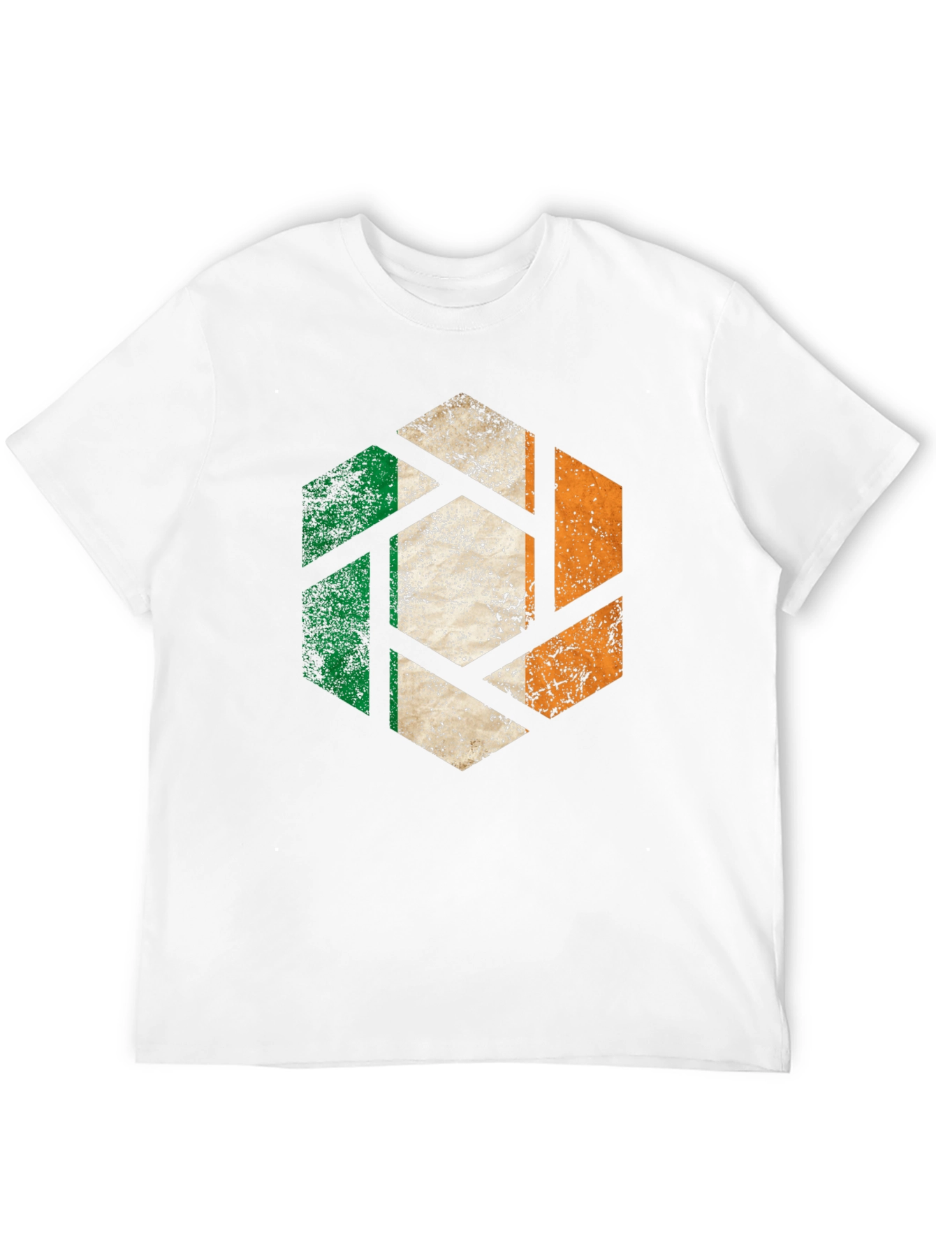 Irish Flag Hexagon Graphic Tee