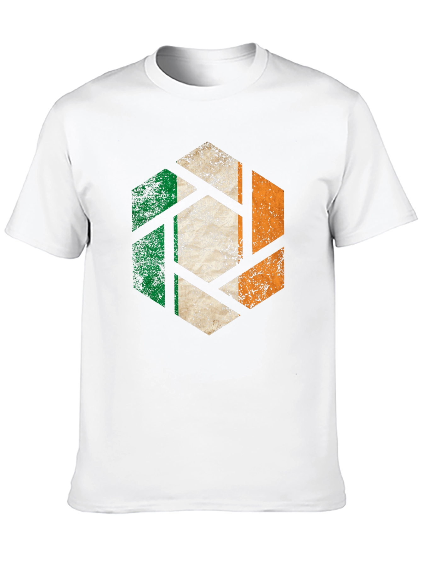 Irish Flag Hexagon Graphic Tee