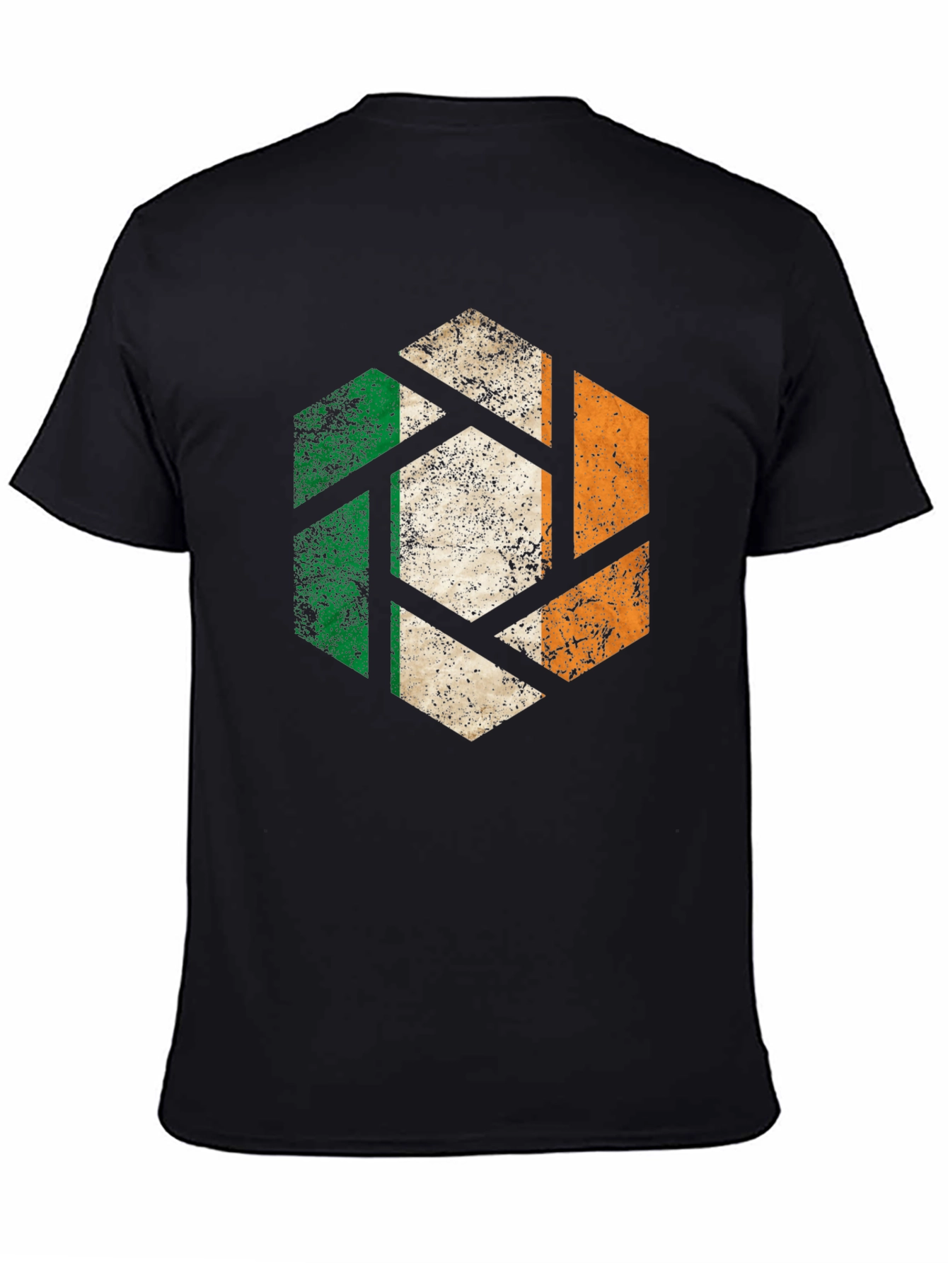 Irish Flag Hexagon Graphic Tee