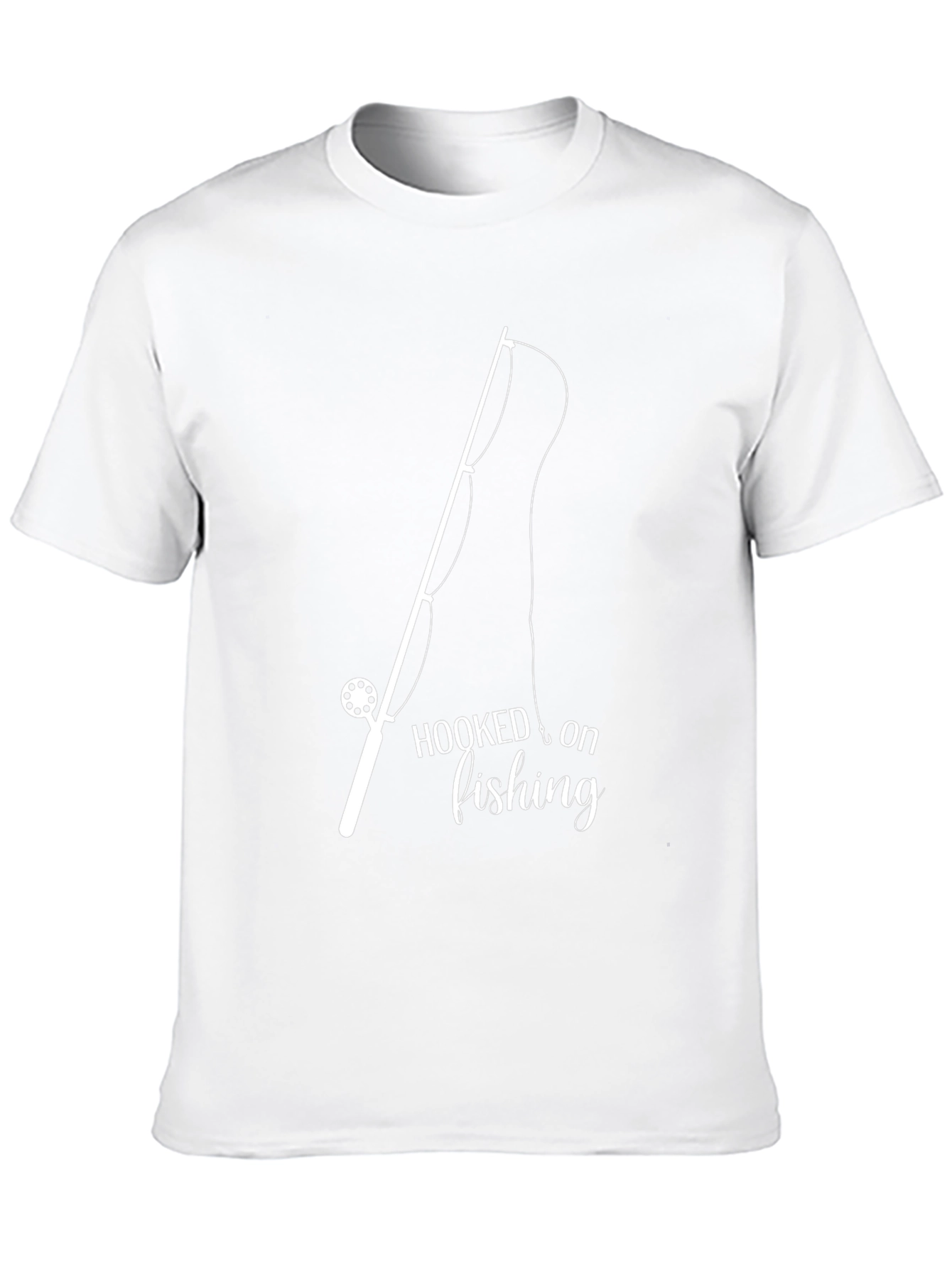 Hooked on Fishing Black T-Shirt