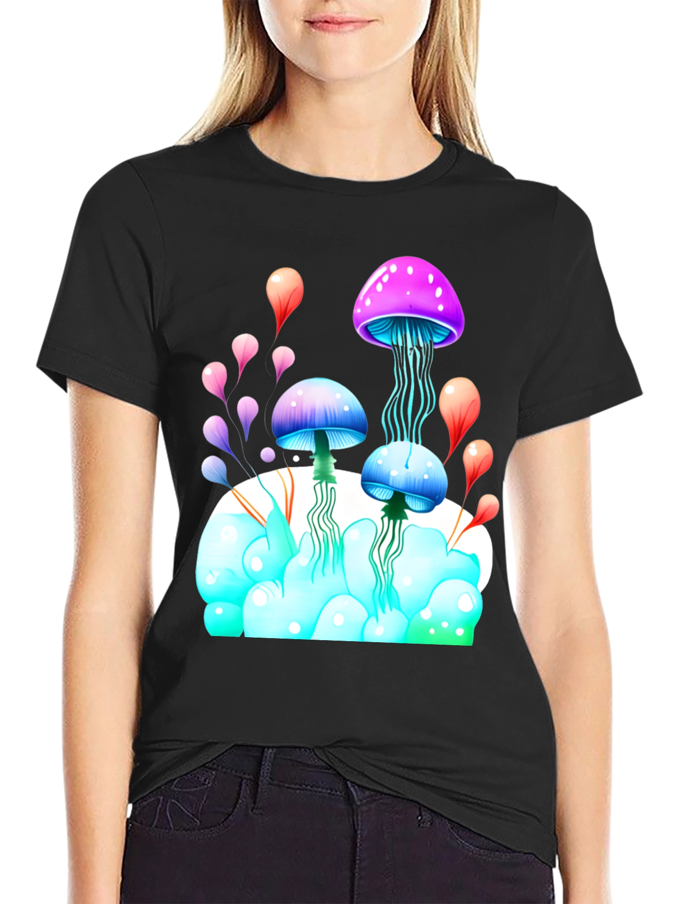 Psychedelic Mushroom Graphic Tee