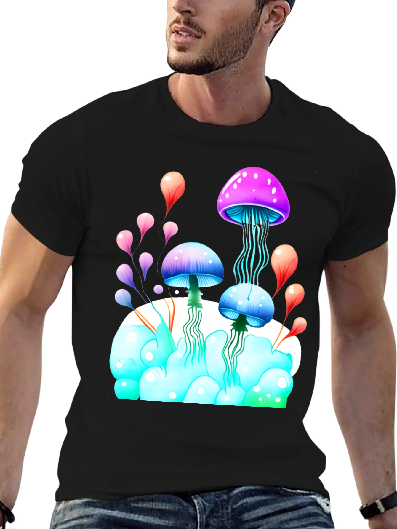 Psychedelic Mushroom Graphic Tee