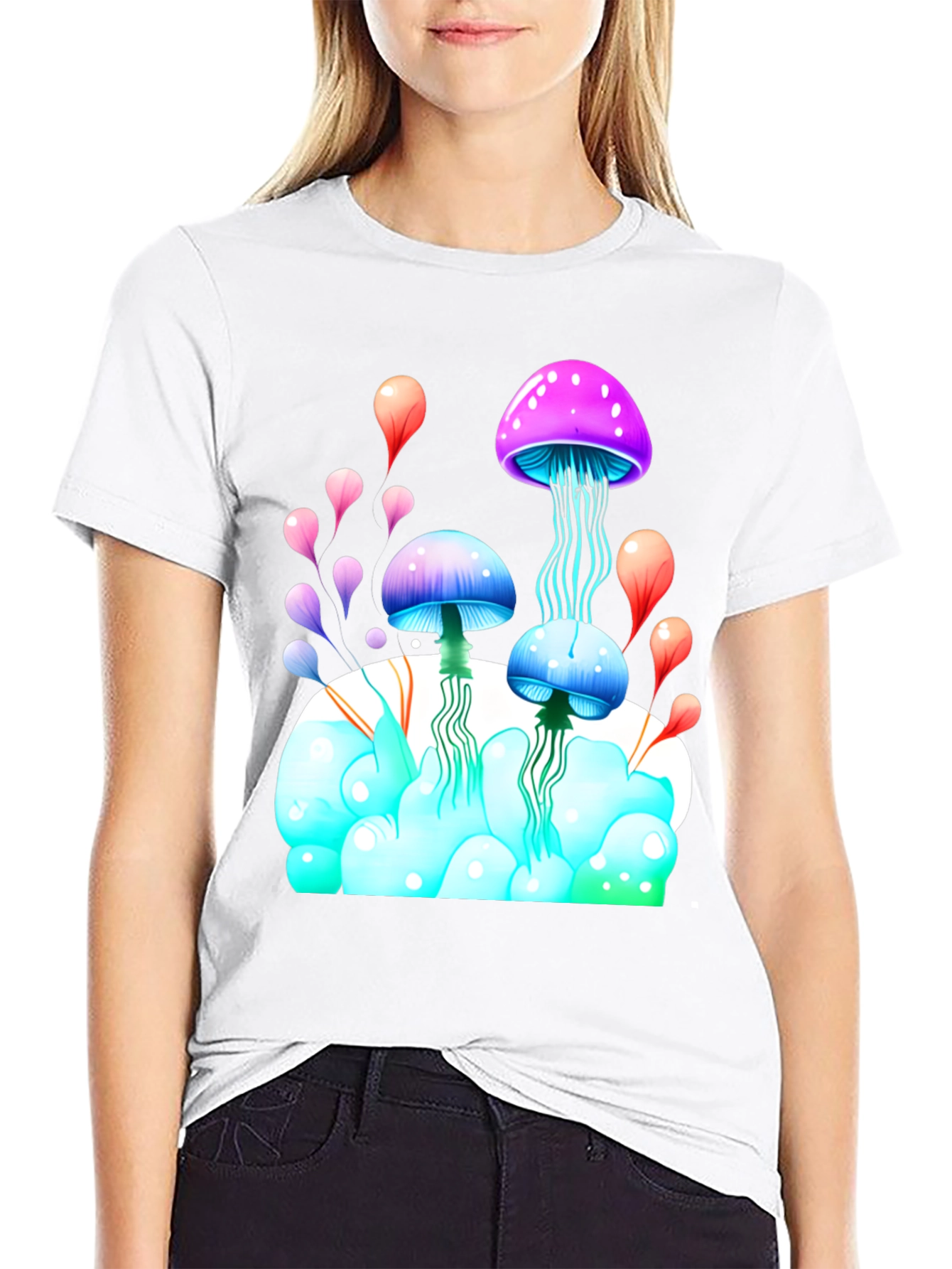 Psychedelic Mushroom Graphic Tee