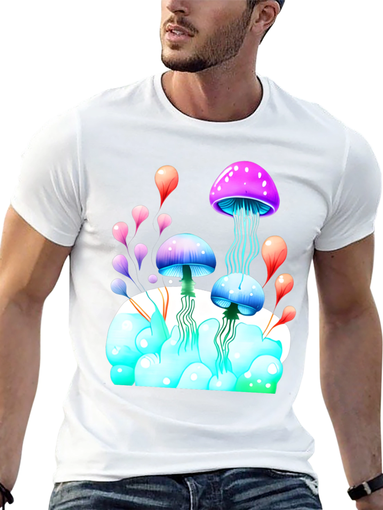 Psychedelic Mushroom Graphic Tee