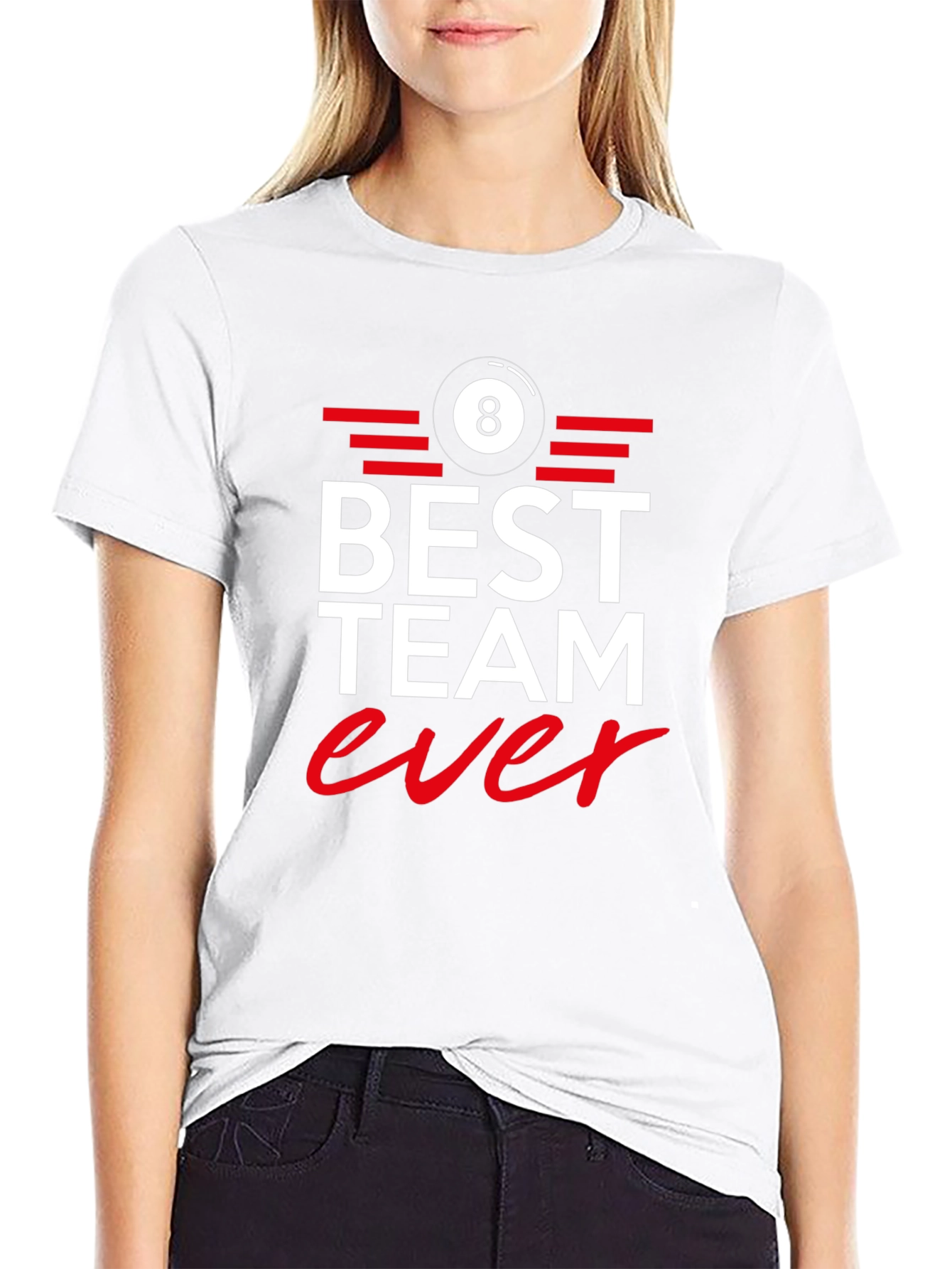 Best Team Ever 8 Ball Graphic Tee